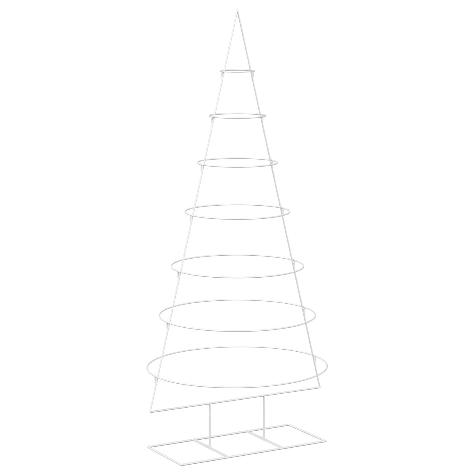 Albero di Natale in metallo con supporto KUOPIO 210 cm Acciaio