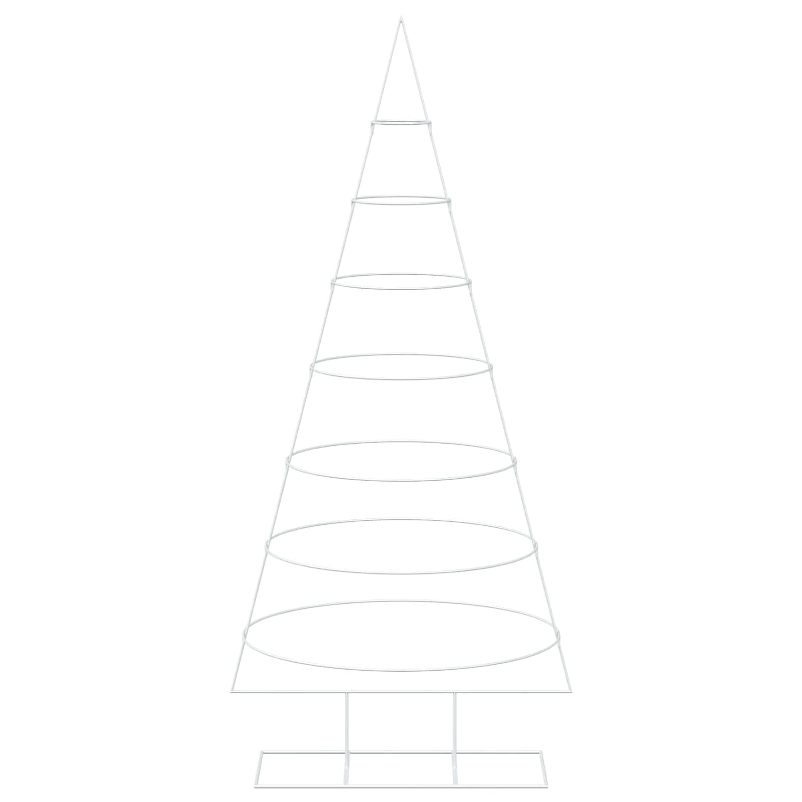 Albero di Natale in metallo con supporto KUOPIO 210 cm Acciaio