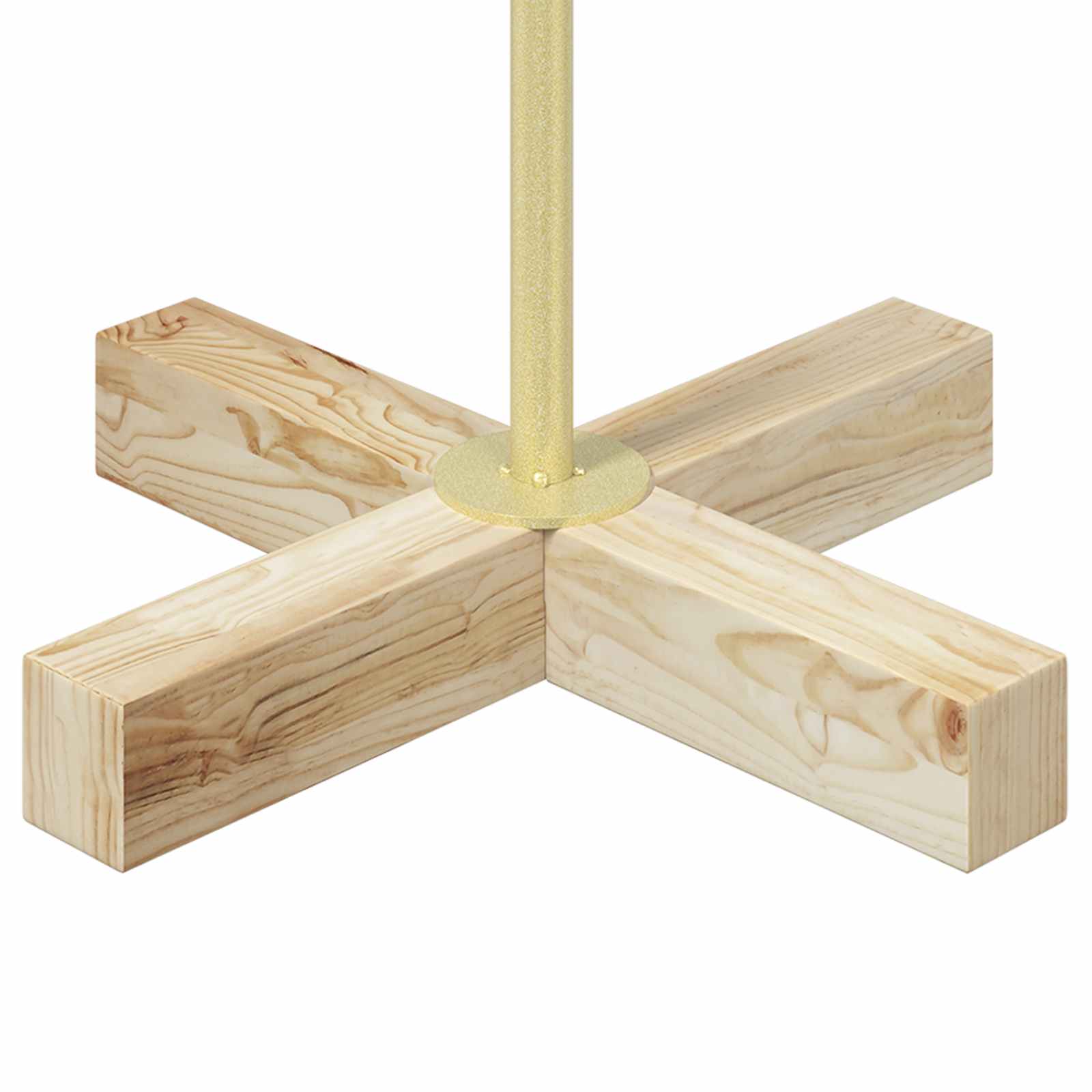 Albero a Cono di Natale KUOPIO 90 cm Acciaio Oro