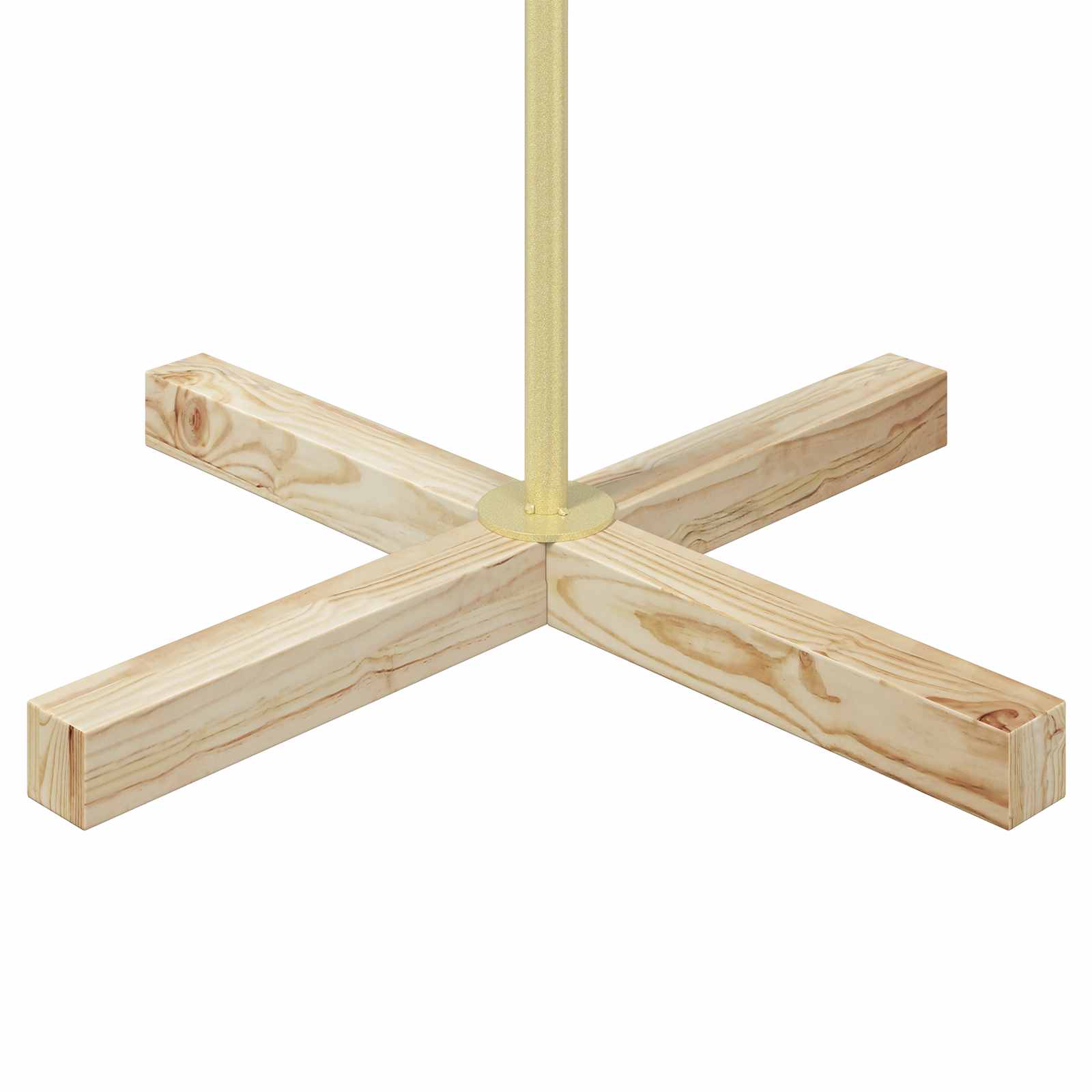 Albero a Cono di Natale KUOPIO 180 cm Acciaio Oro