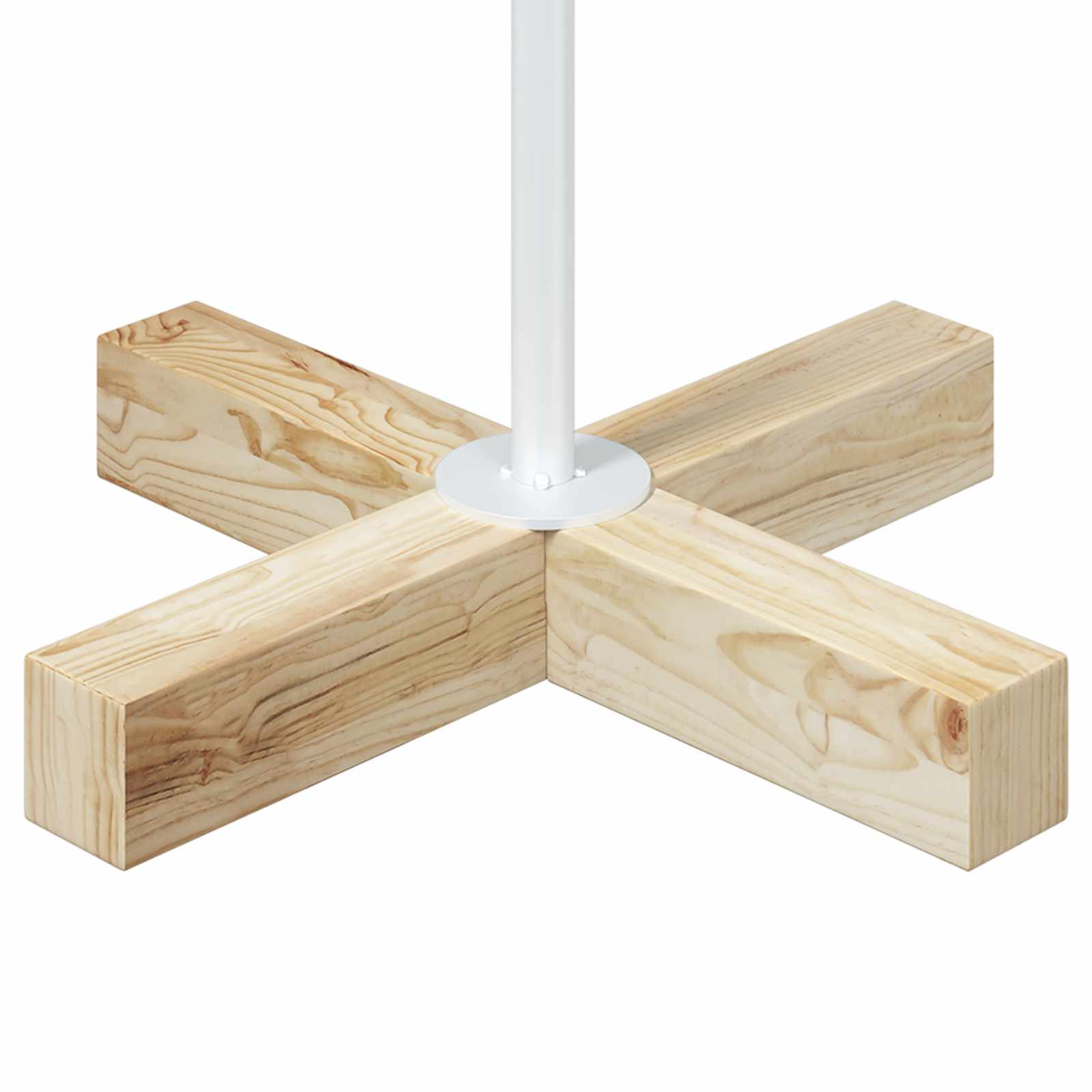 Albero a Cono di Natale KUOPIO 90 cm Acciaio Bianco