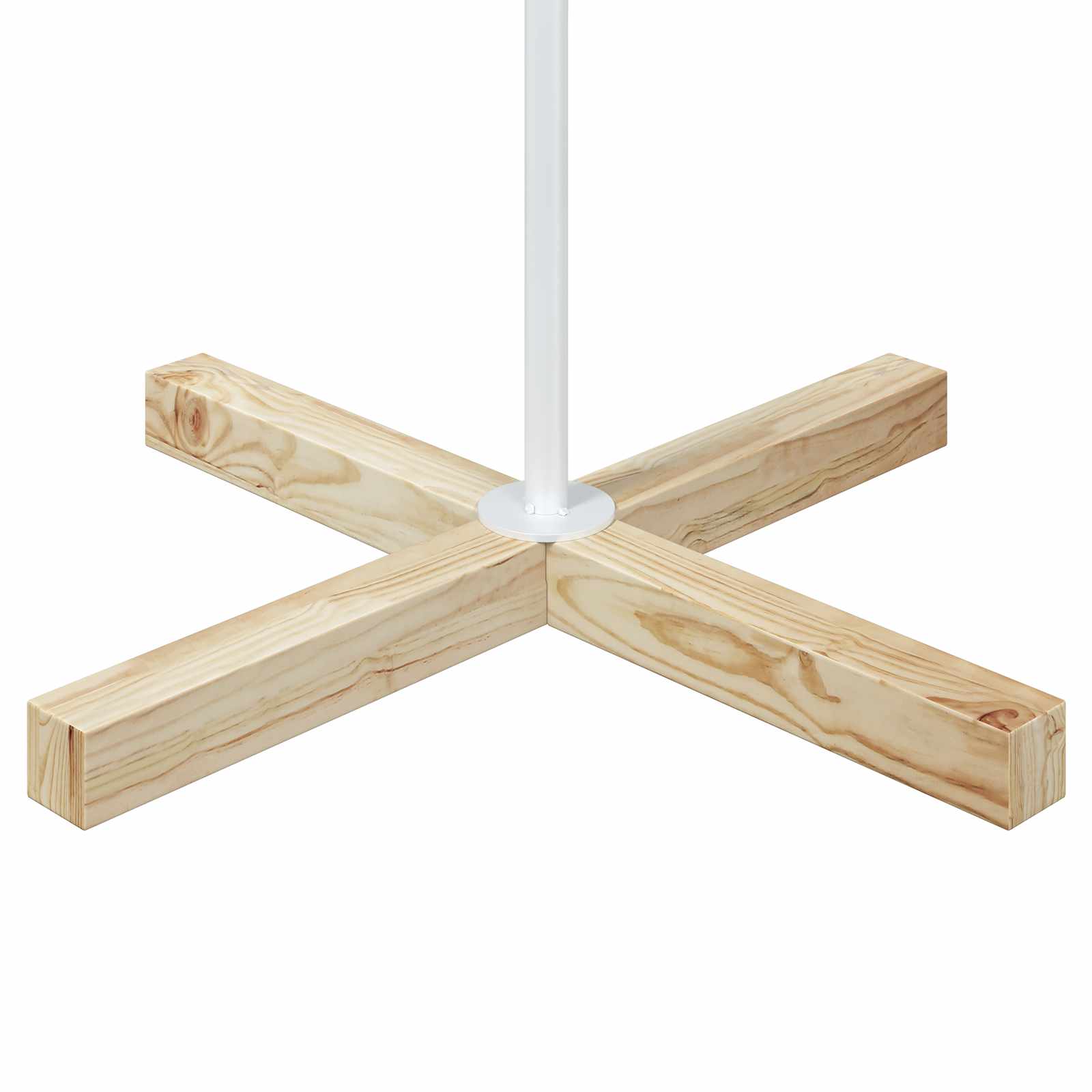 Albero a Cono di Natale KUOPIO 150 cm Acciaio Bianco