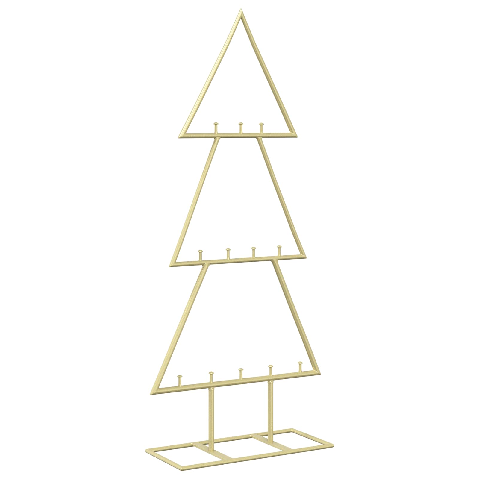 Albero di Natale in metallo con supporto KUOPIO 60 cm Acciaio