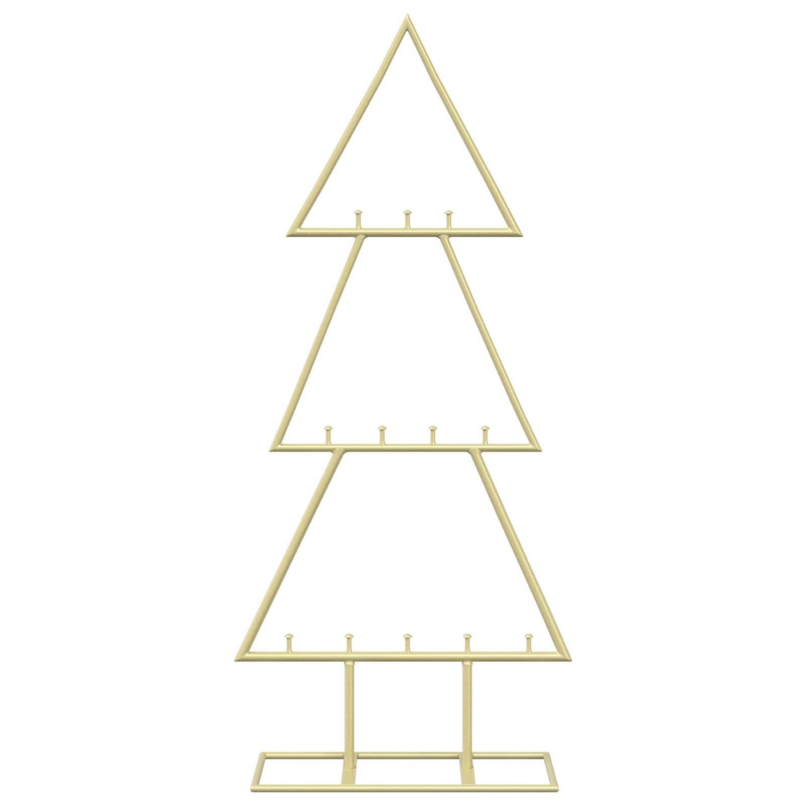 Albero di Natale in metallo con supporto KUOPIO 60 cm Acciaio