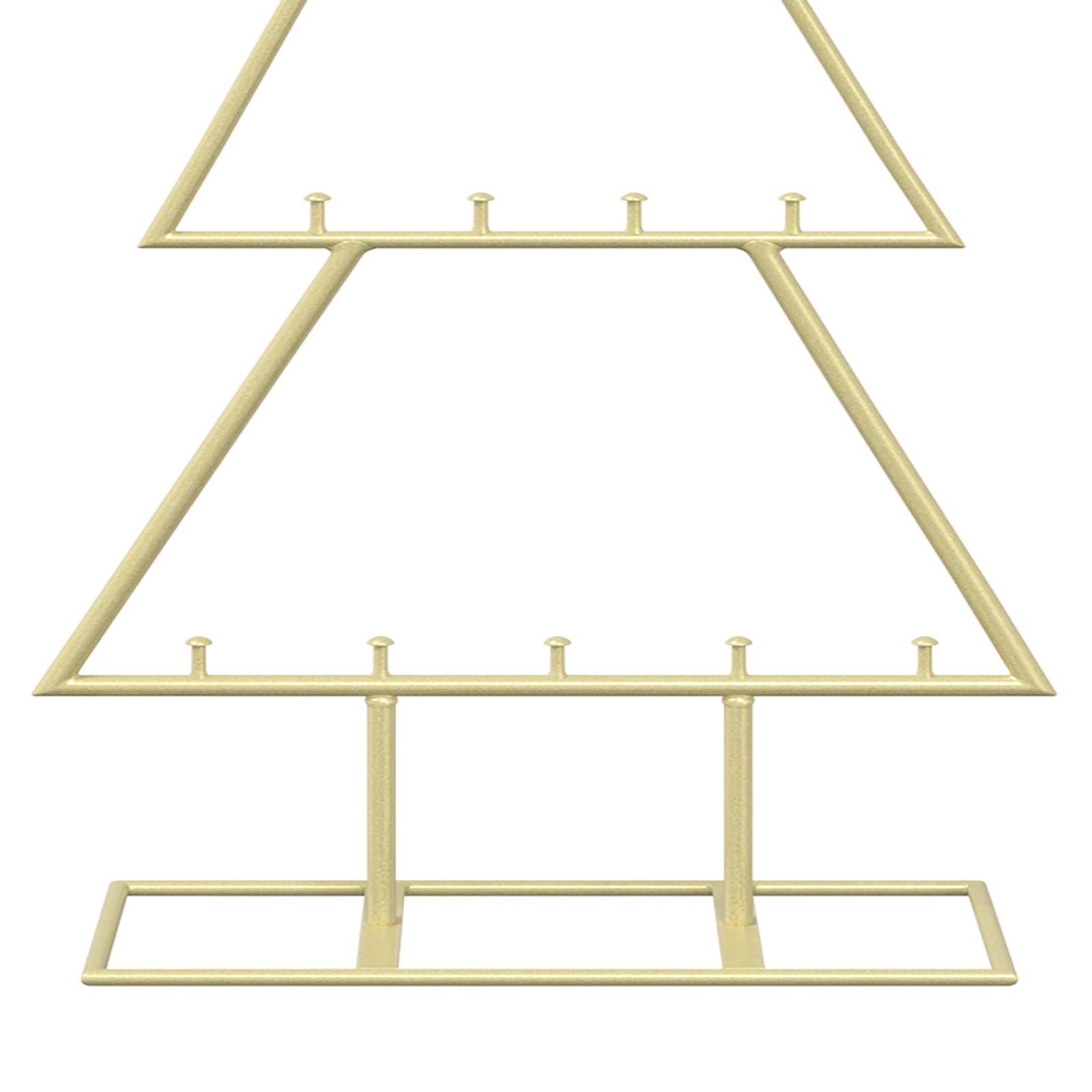 Albero di Natale in metallo con supporto KUOPIO 60 cm Acciaio