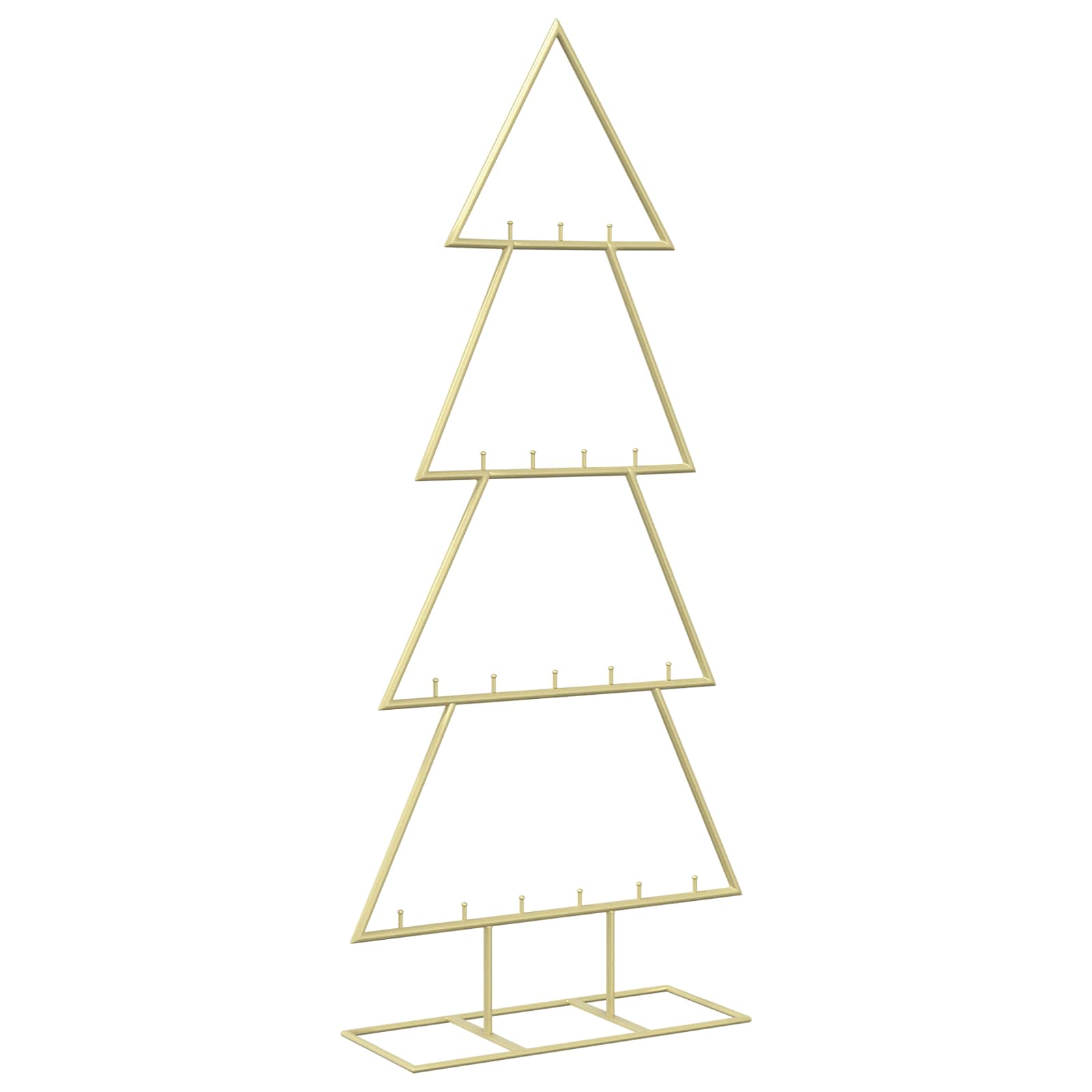 Albero di Natale in metallo con supporto KUOPIO 90 cm Acciaio