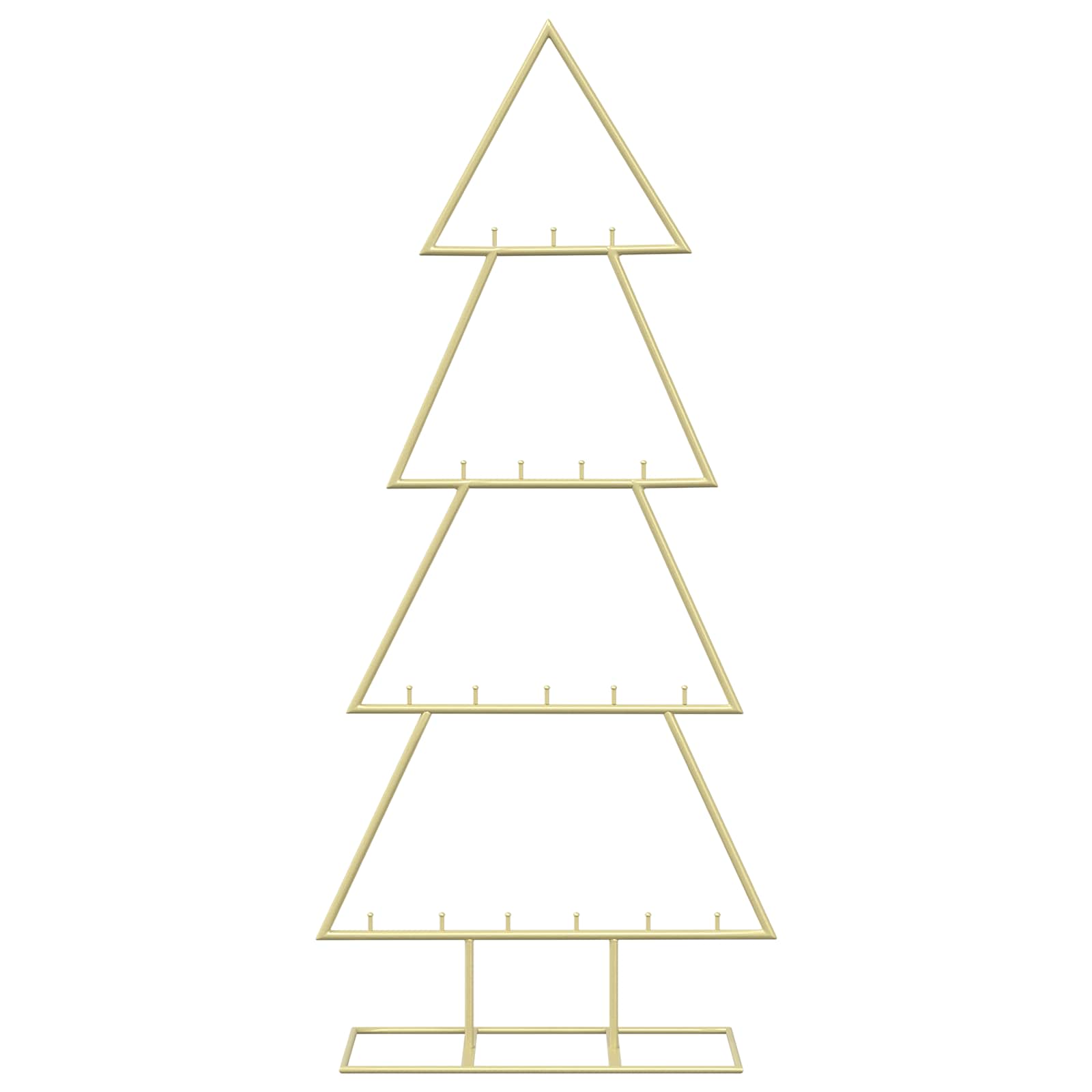 Albero di Natale in metallo con supporto KUOPIO 90 cm Acciaio