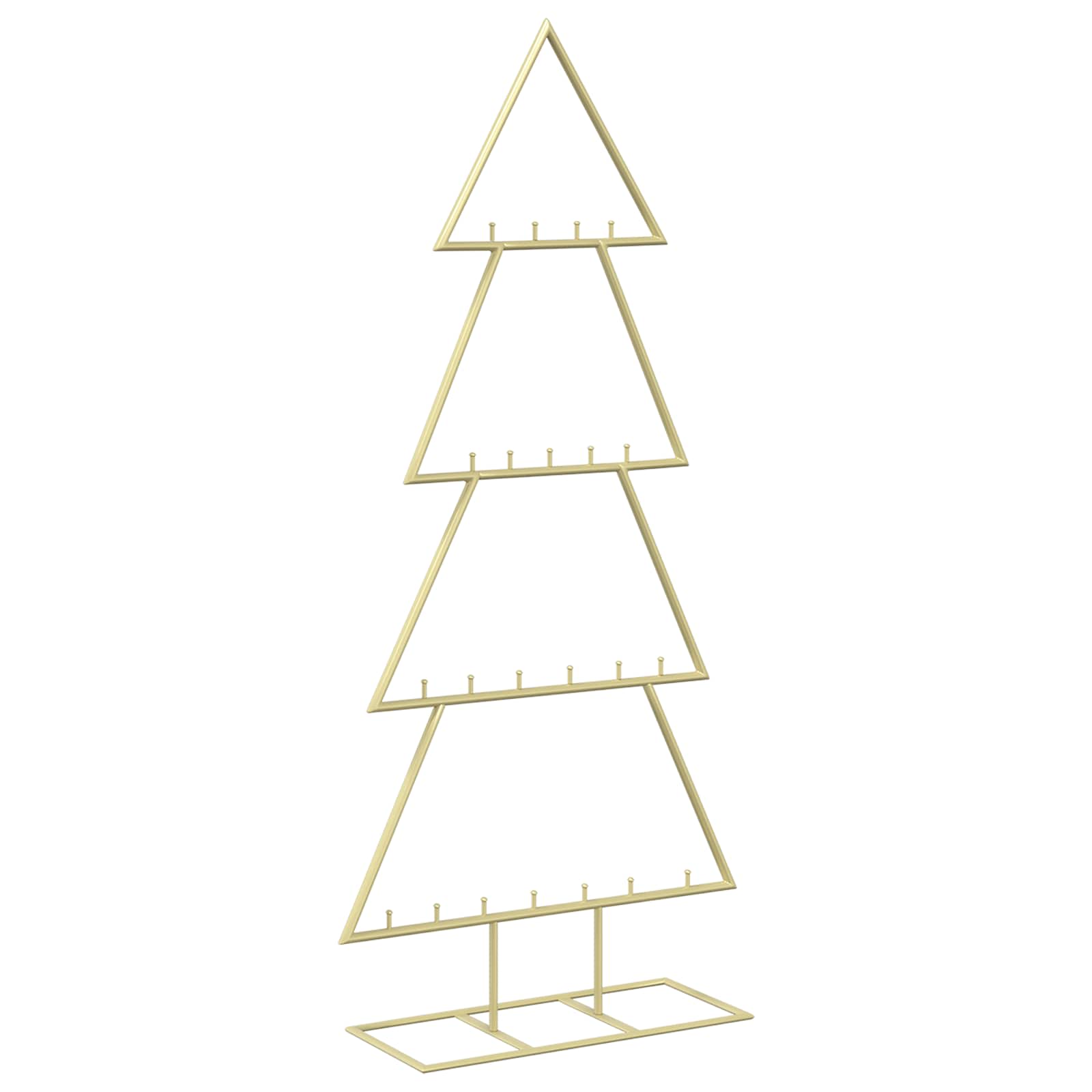 Albero di Natale in metallo con supporto KUOPIO 125 cm Acciaio