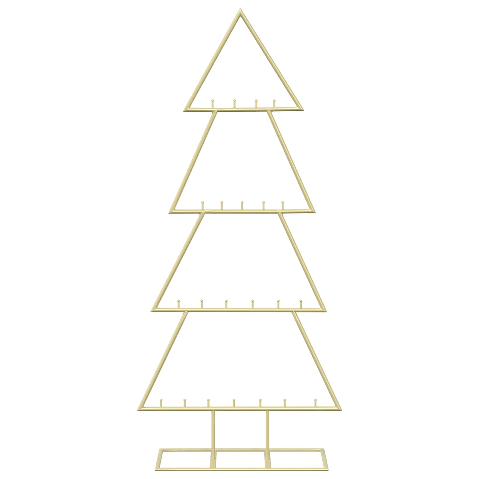 Albero di Natale in metallo con supporto KUOPIO 125 cm Acciaio