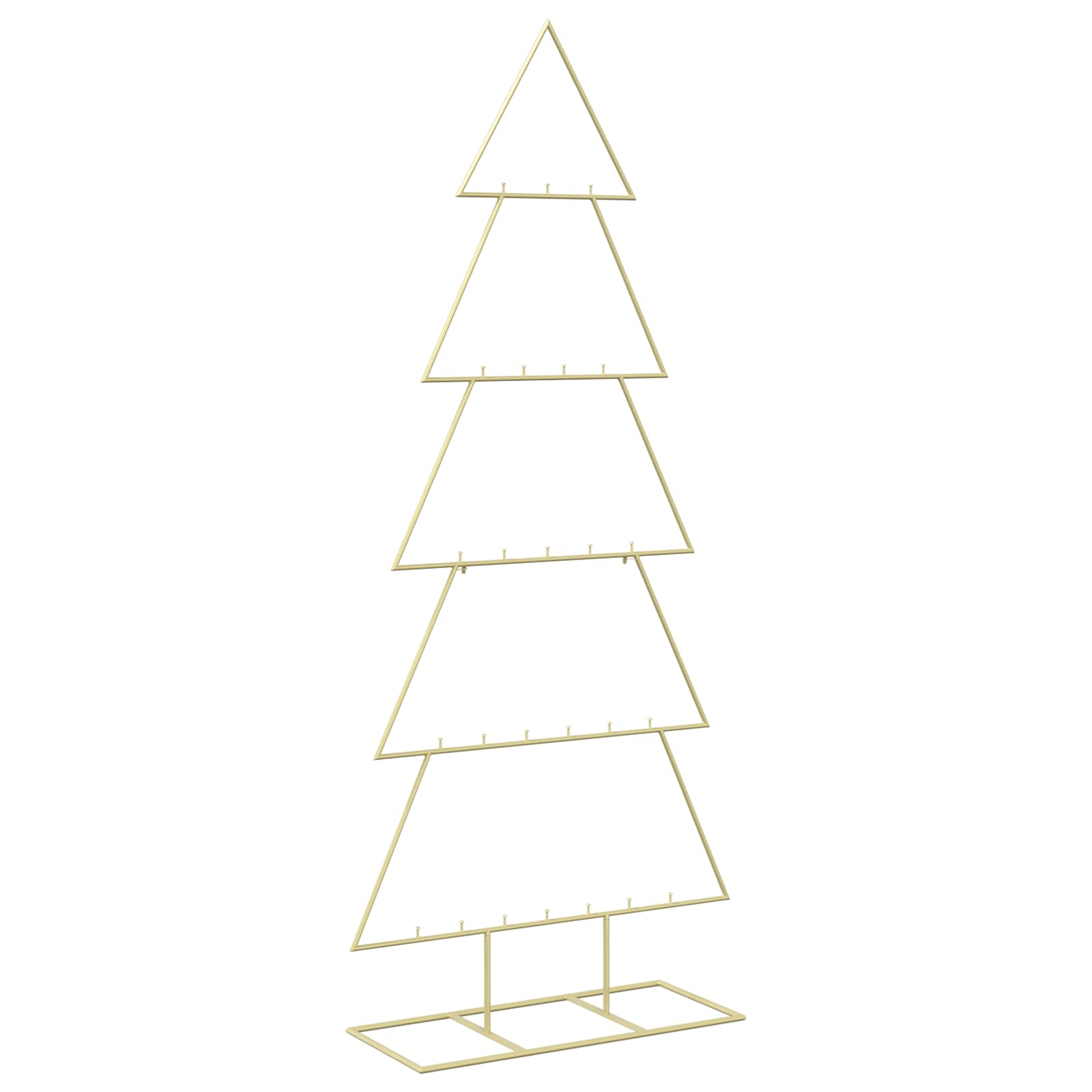 Albero di Natale in metallo con supporto KUOPIO 150 cm Acciaio