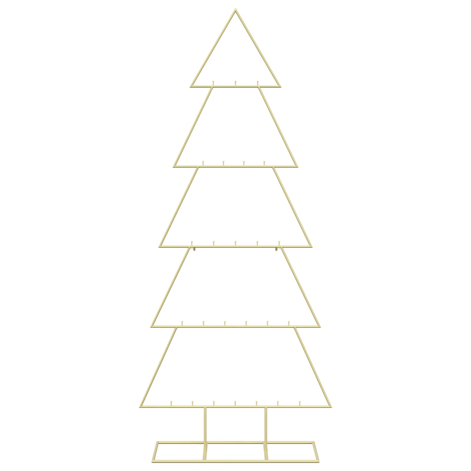 Albero di Natale in metallo con supporto KUOPIO 150 cm Acciaio