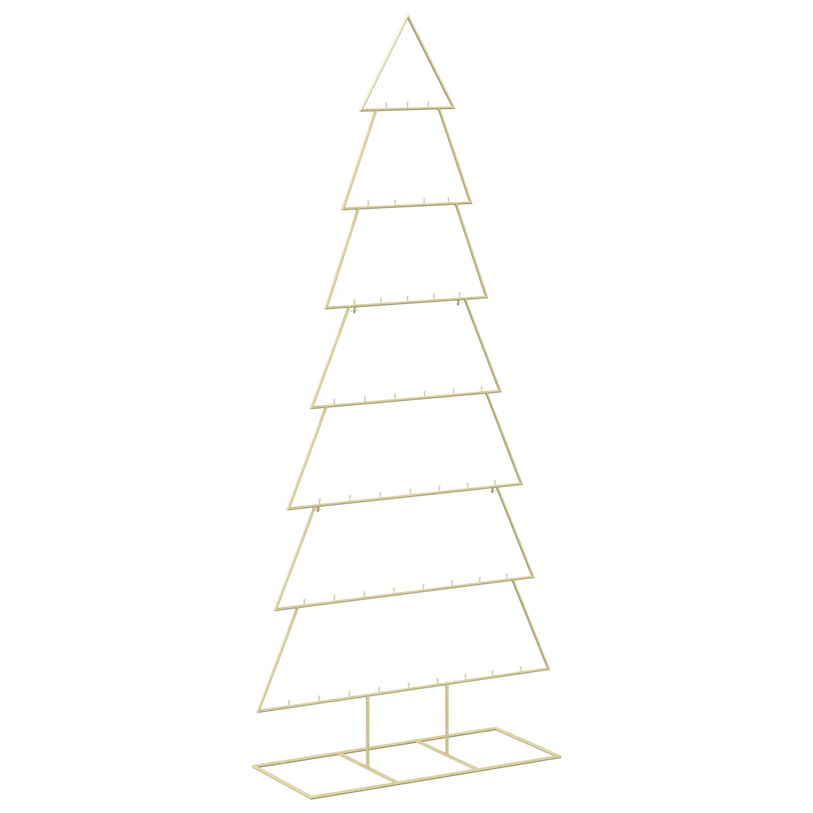 Albero di Natale in metallo con supporto KUOPIO 210 cm Acciaio