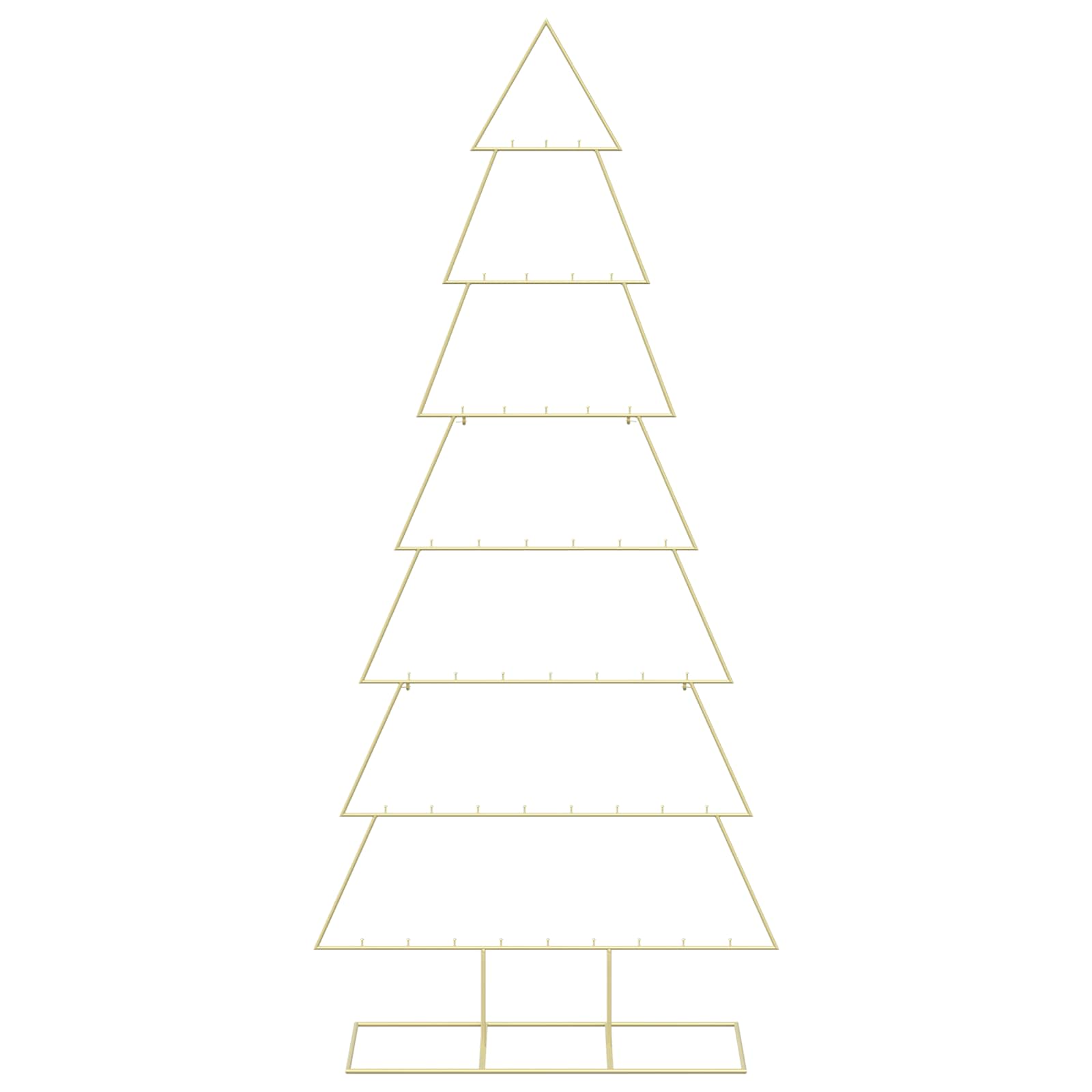 Albero di Natale in metallo con supporto KUOPIO 210 cm Acciaio