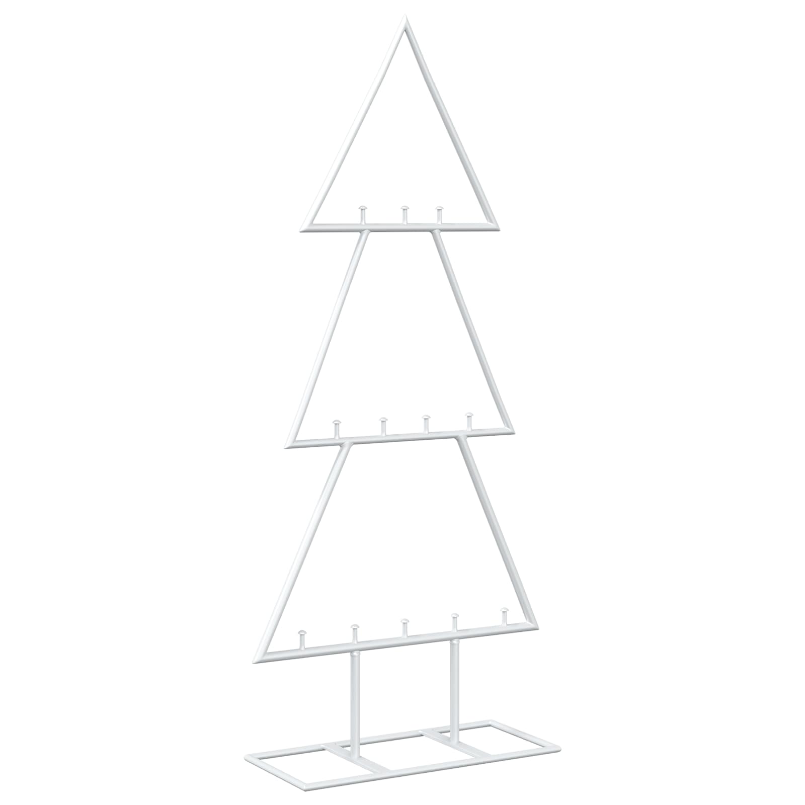 Albero di Natale in metallo con supporto KUOPIO 60 cm Acciaio