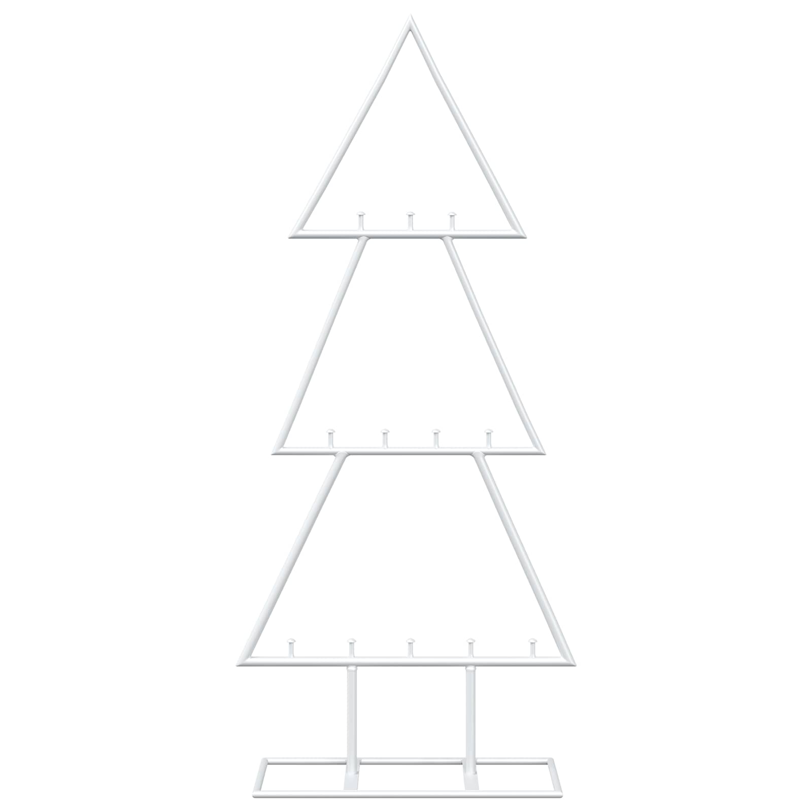 Albero di Natale in metallo con supporto KUOPIO 60 cm Acciaio