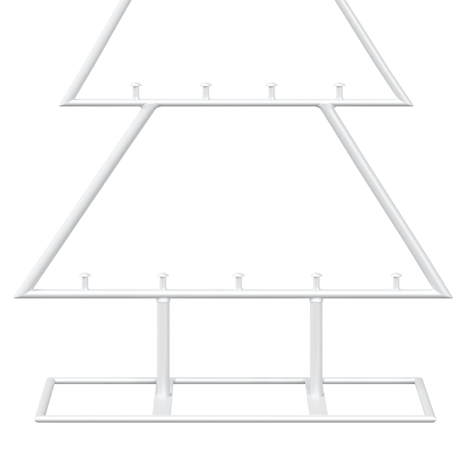 Albero di Natale in metallo con supporto KUOPIO 60 cm Acciaio