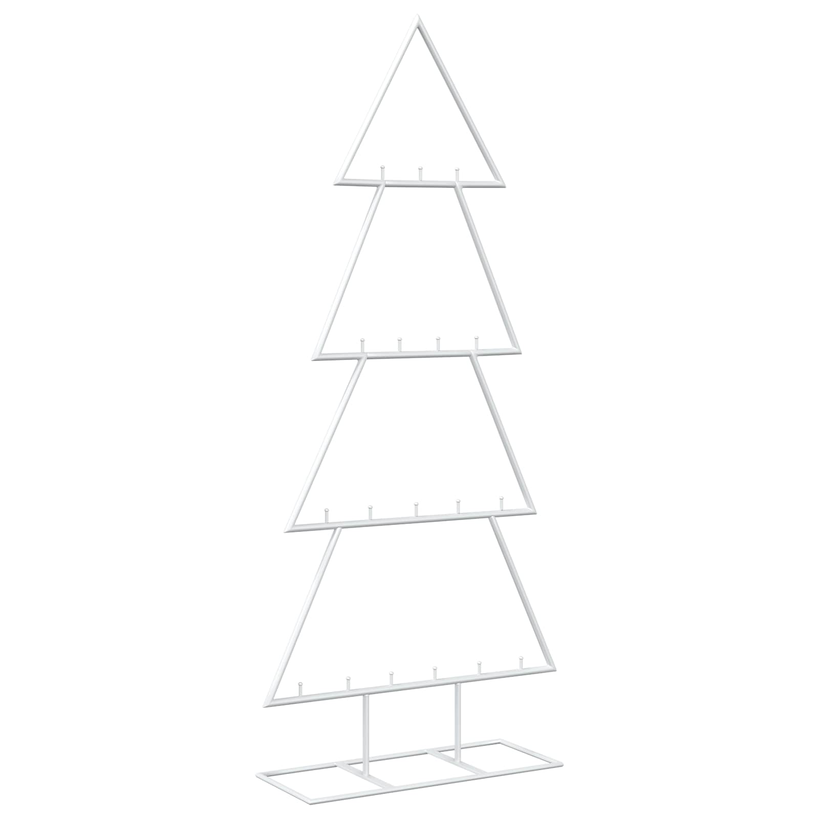 Albero di Natale in metallo con supporto KUOPIO 90 cm Acciaio