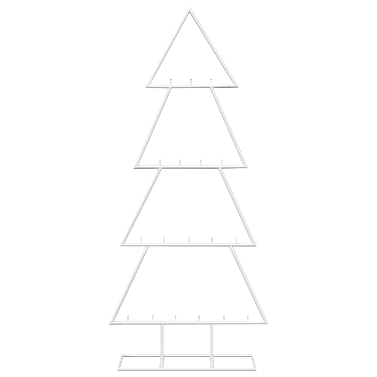 Albero di Natale in metallo con supporto KUOPIO 90 cm Acciaio