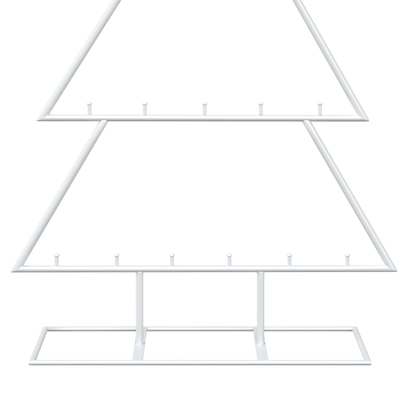 Albero di Natale in metallo con supporto KUOPIO 90 cm Acciaio