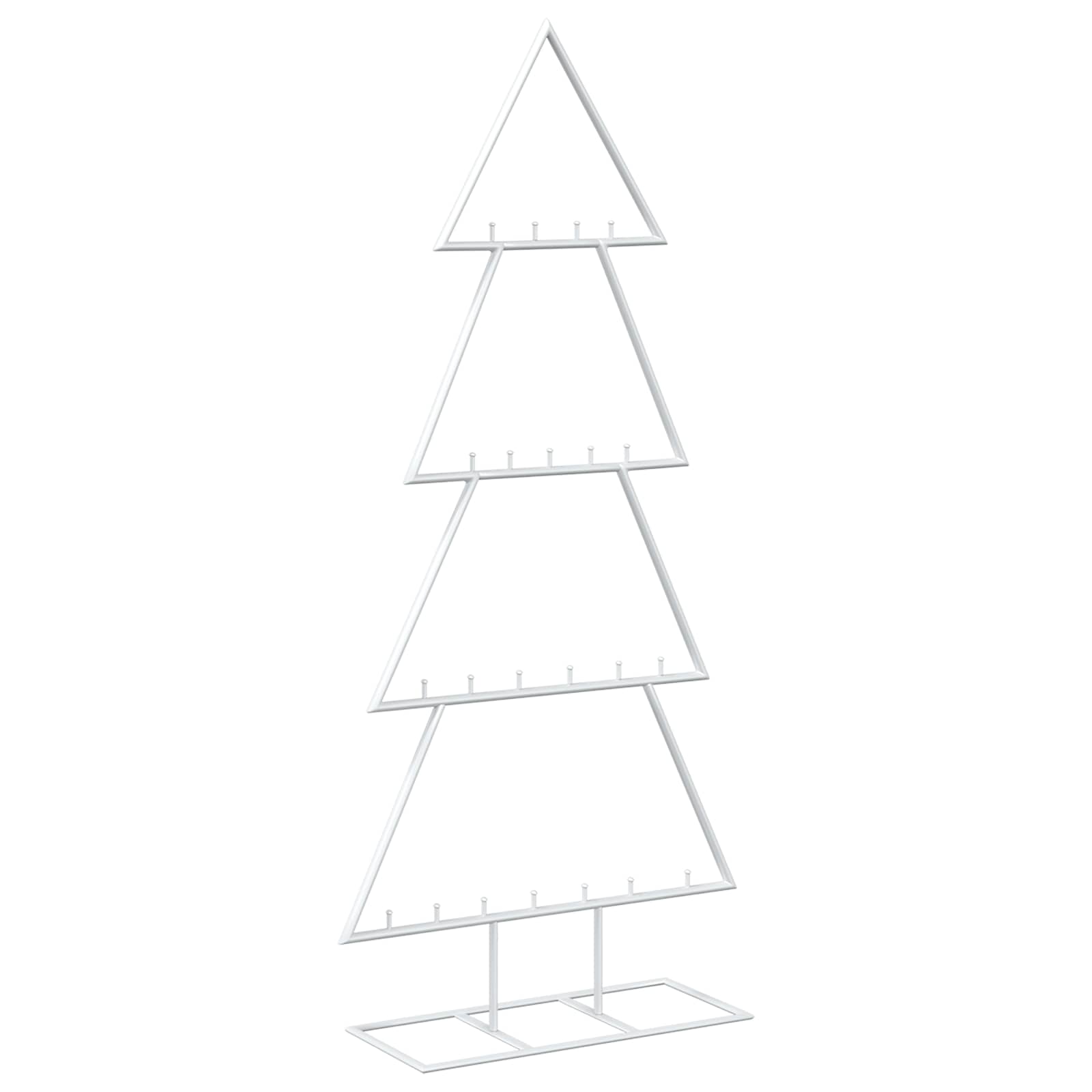 Albero di Natale in metallo con supporto KUOPIO 125 cm Acciaio