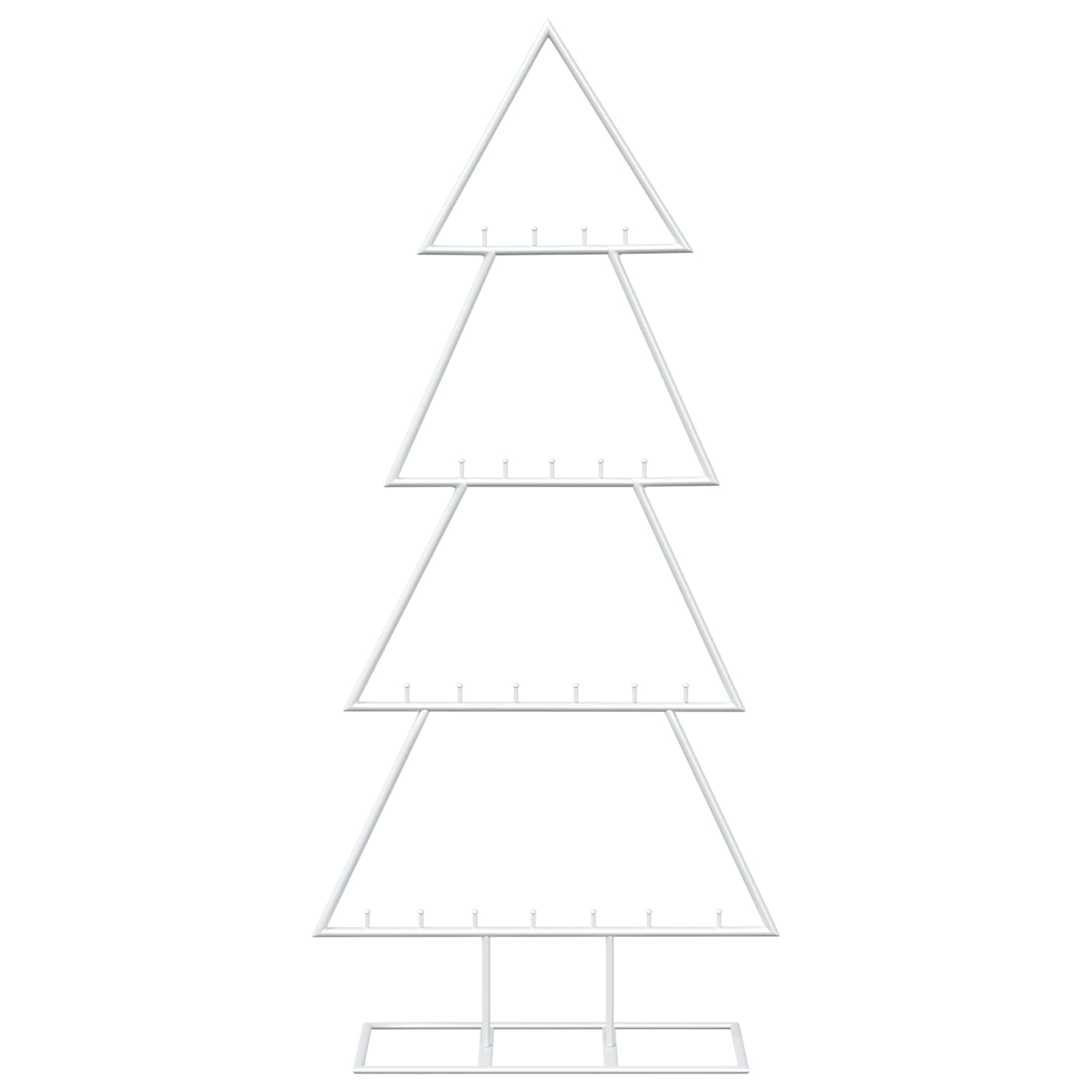 Albero di Natale in metallo con supporto KUOPIO 125 cm Acciaio