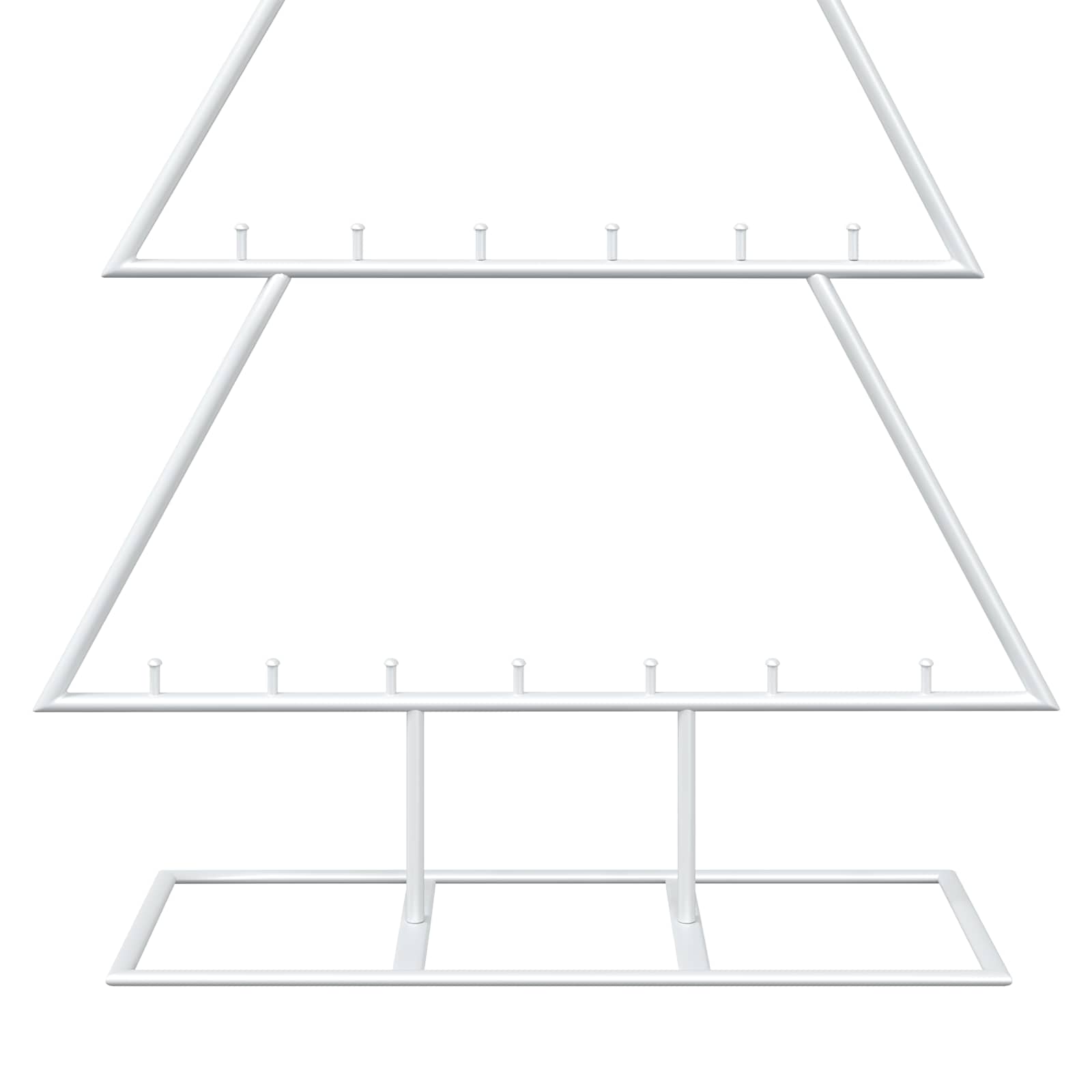 Albero di Natale in metallo con supporto KUOPIO 125 cm Acciaio