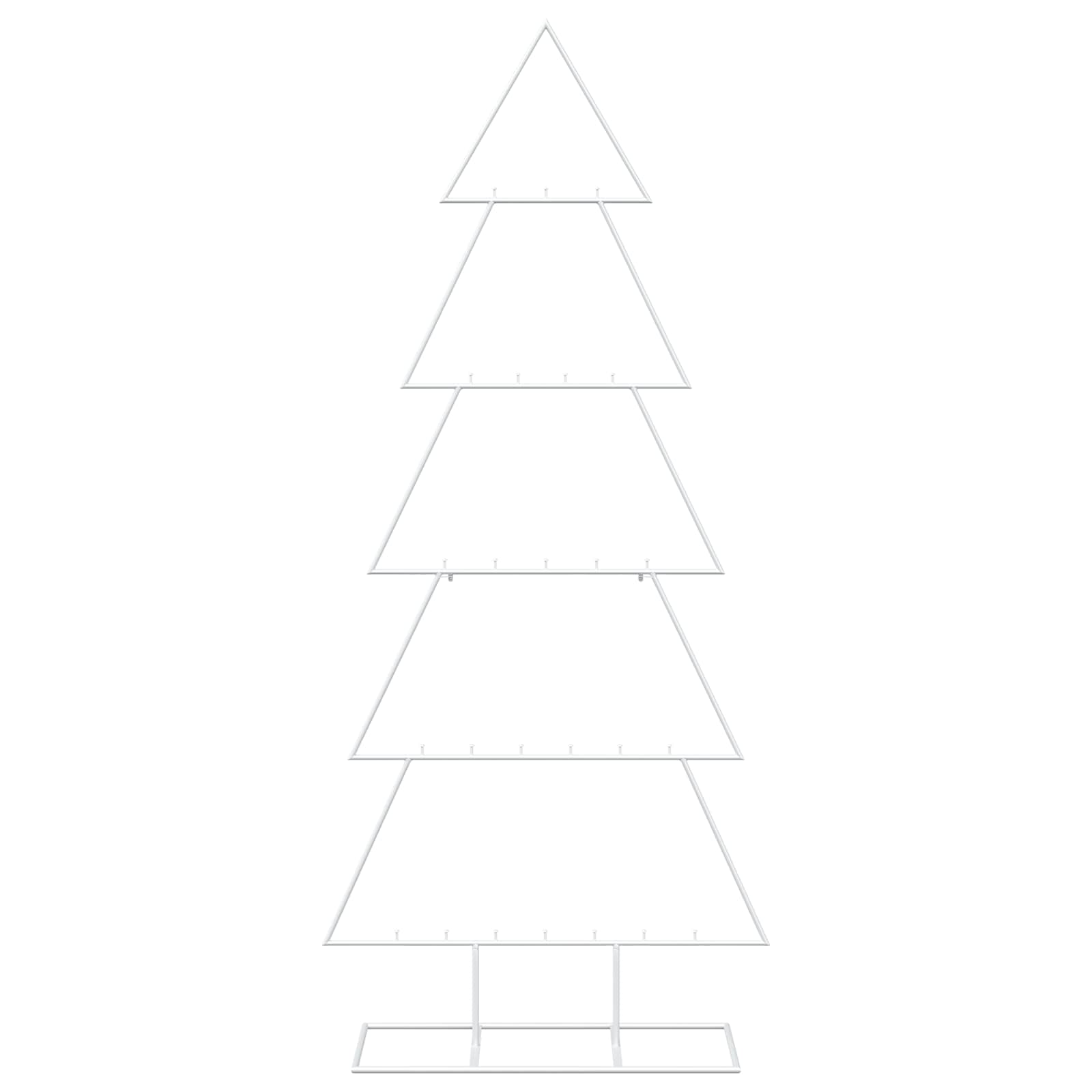 Albero di Natale in metallo con supporto KUOPIO 150 cm Acciaio
