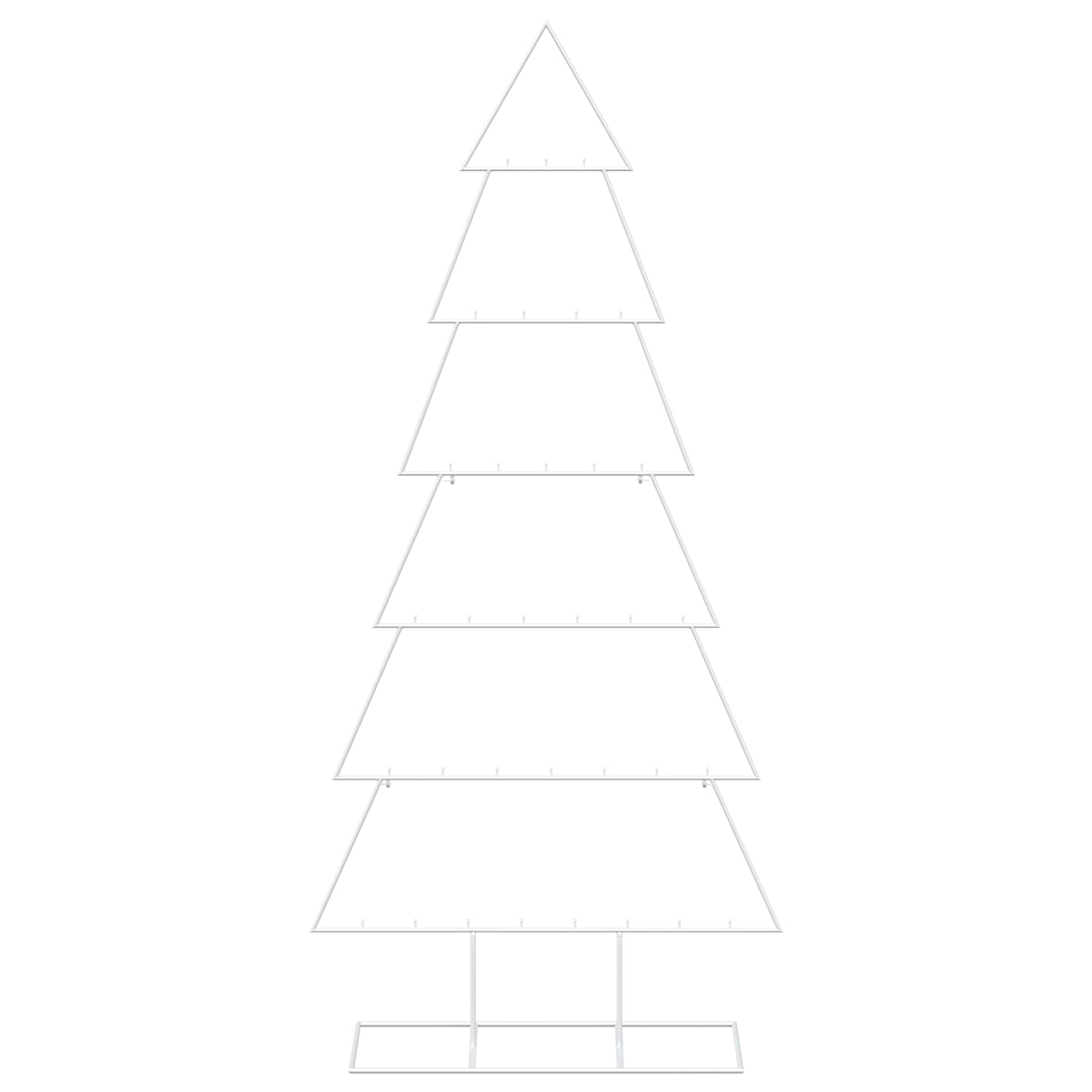 Albero di Natale in metallo con supporto KUOPIO 180 cm Acciaio