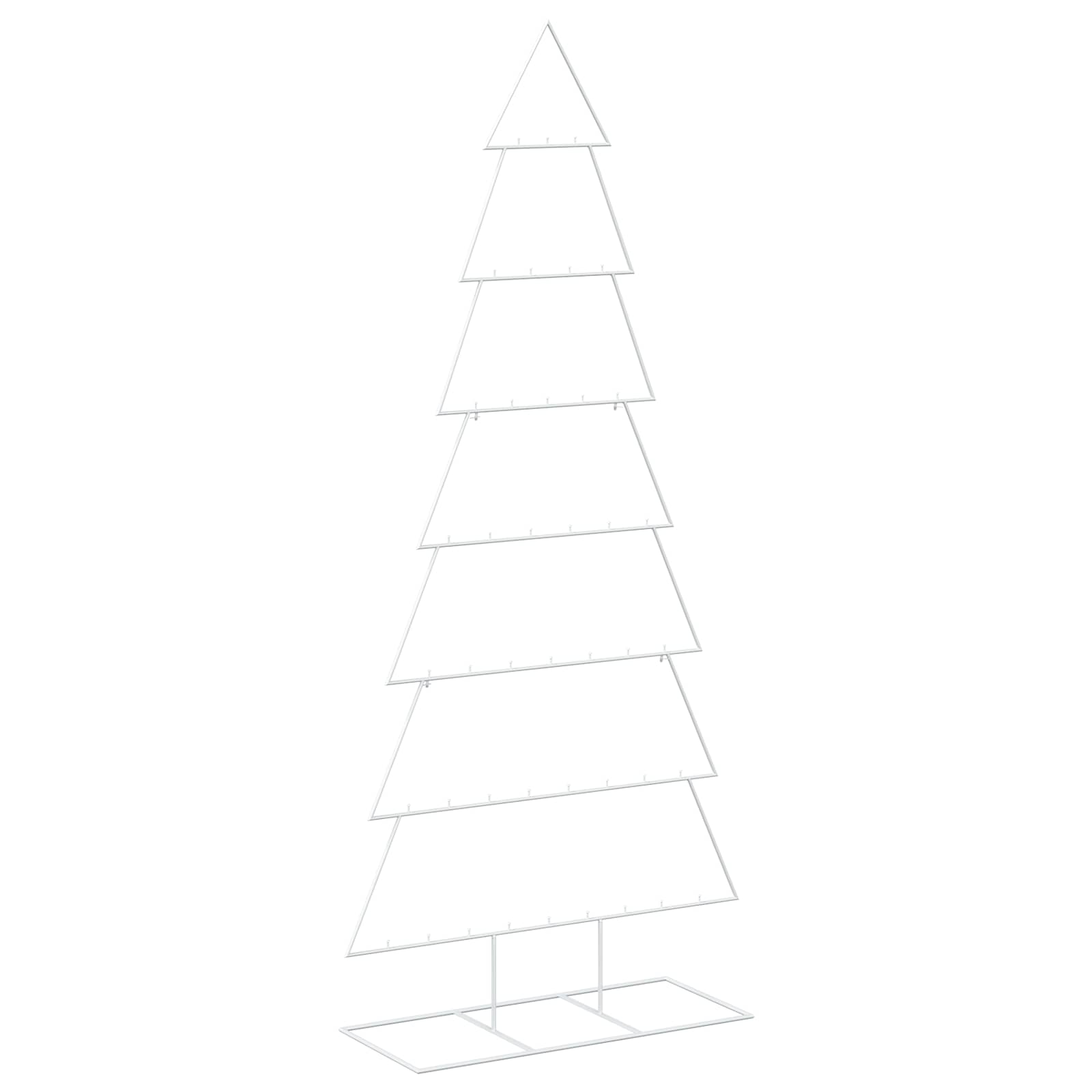 Albero di Natale in metallo con supporto KUOPIO 210 cm Acciaio