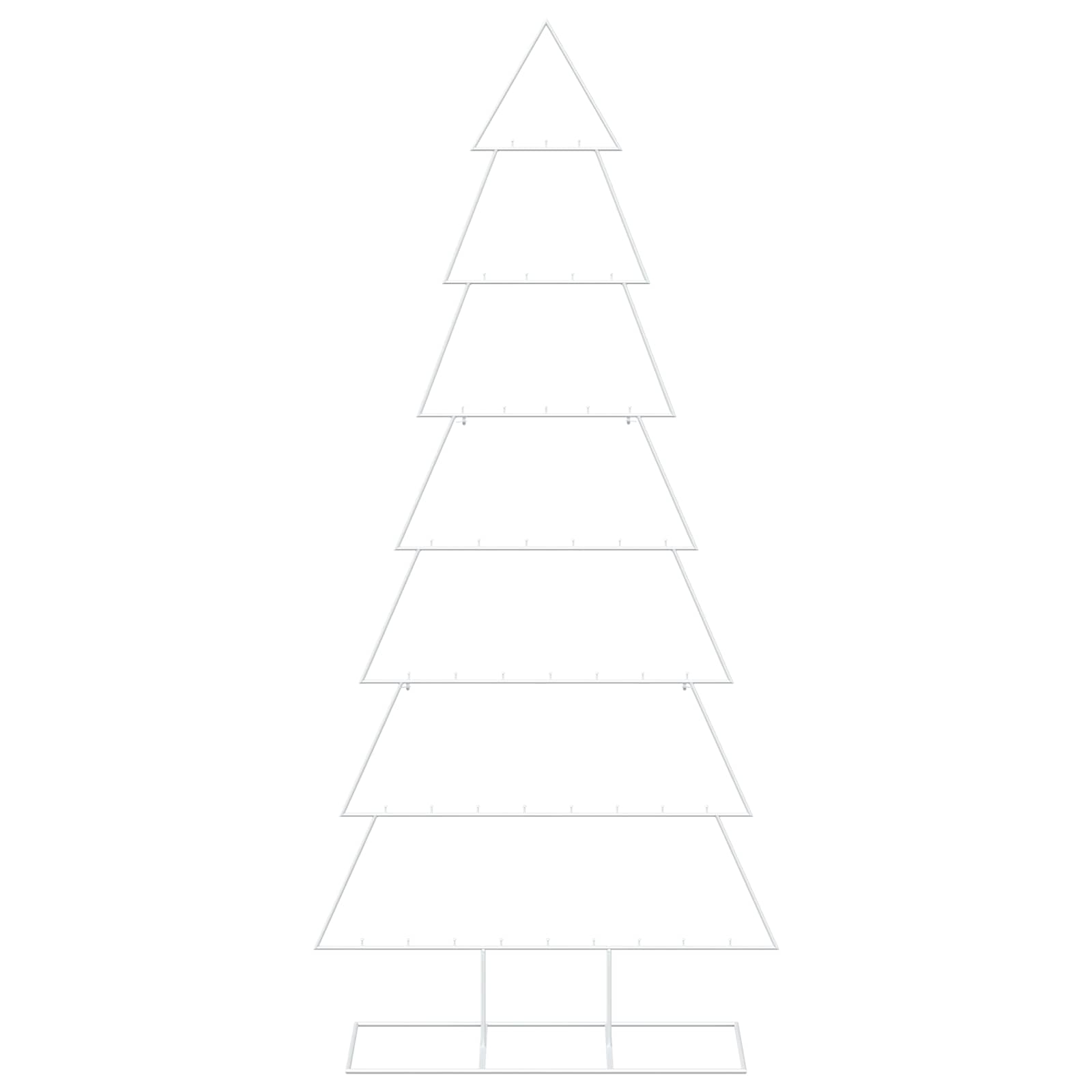 Albero di Natale in metallo con supporto KUOPIO 210 cm Acciaio