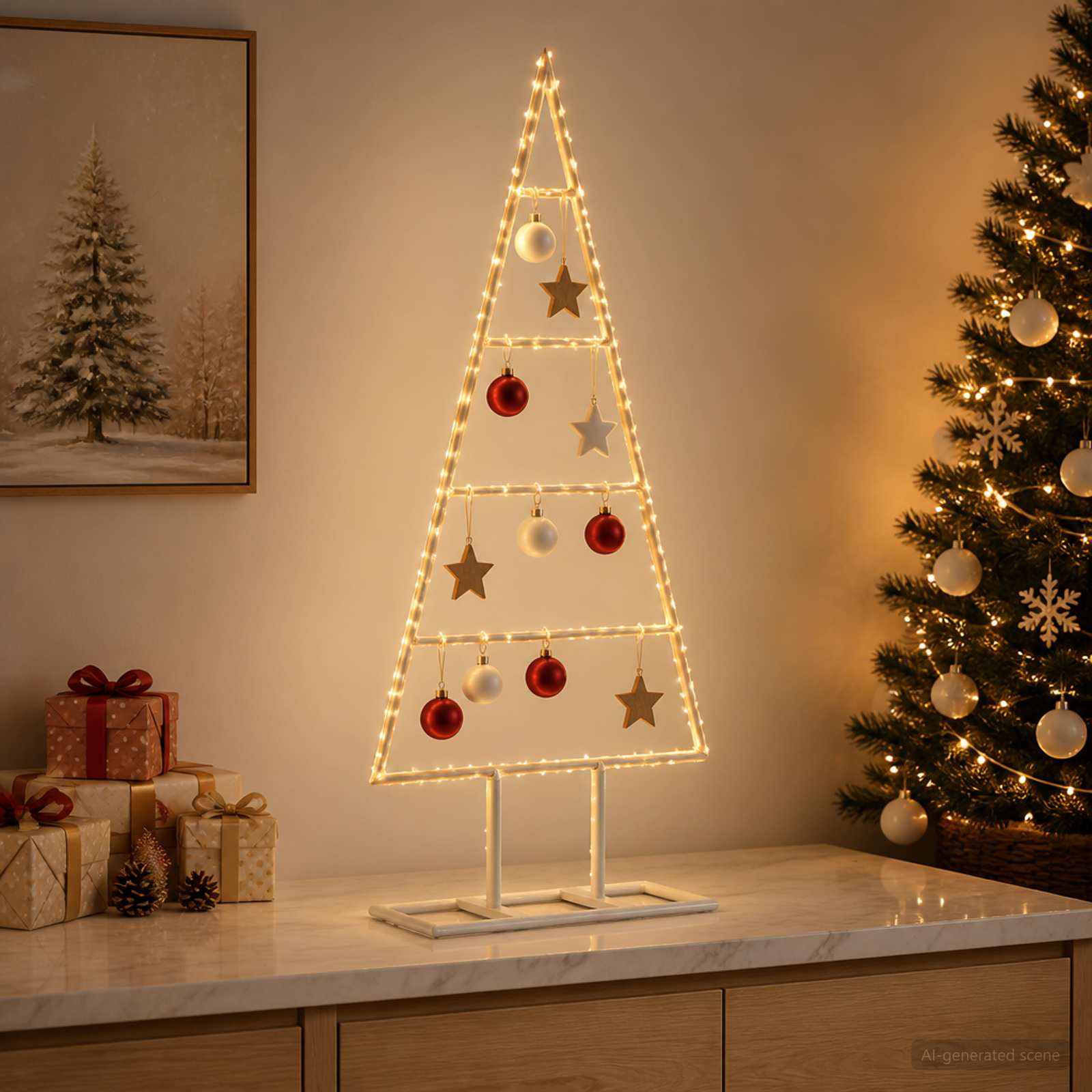 Albero di Natale in metallo KUOPIO 60 cm