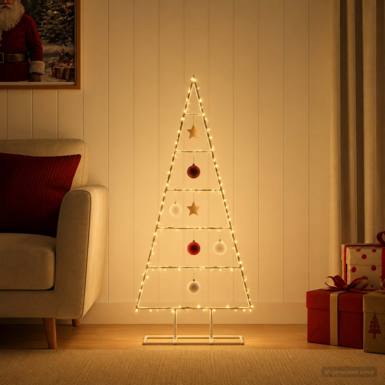 Albero di Natale in metallo KUOPIO 90 cm