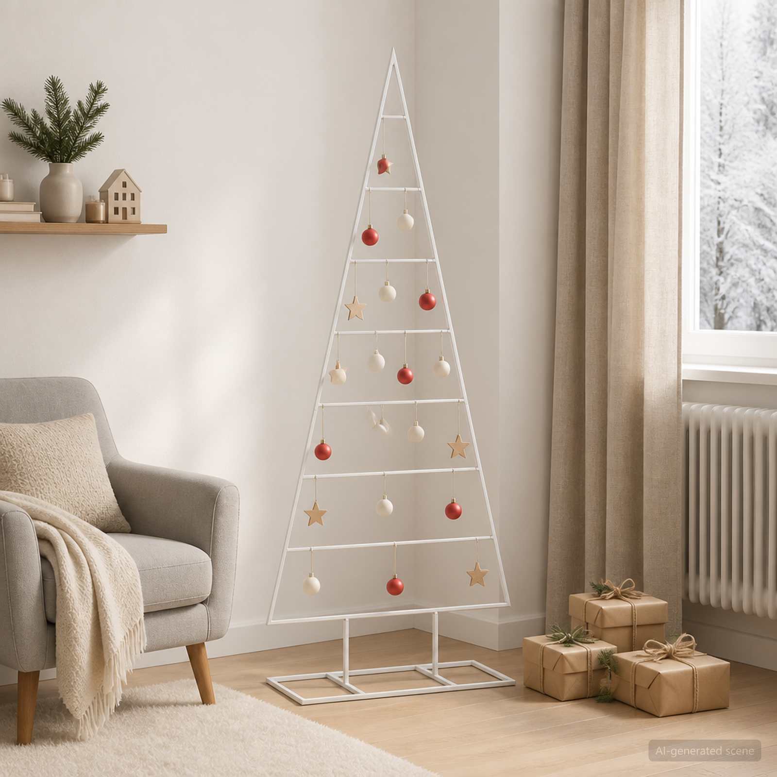 Albero di Natale in metallo KUOPIO 125 cm