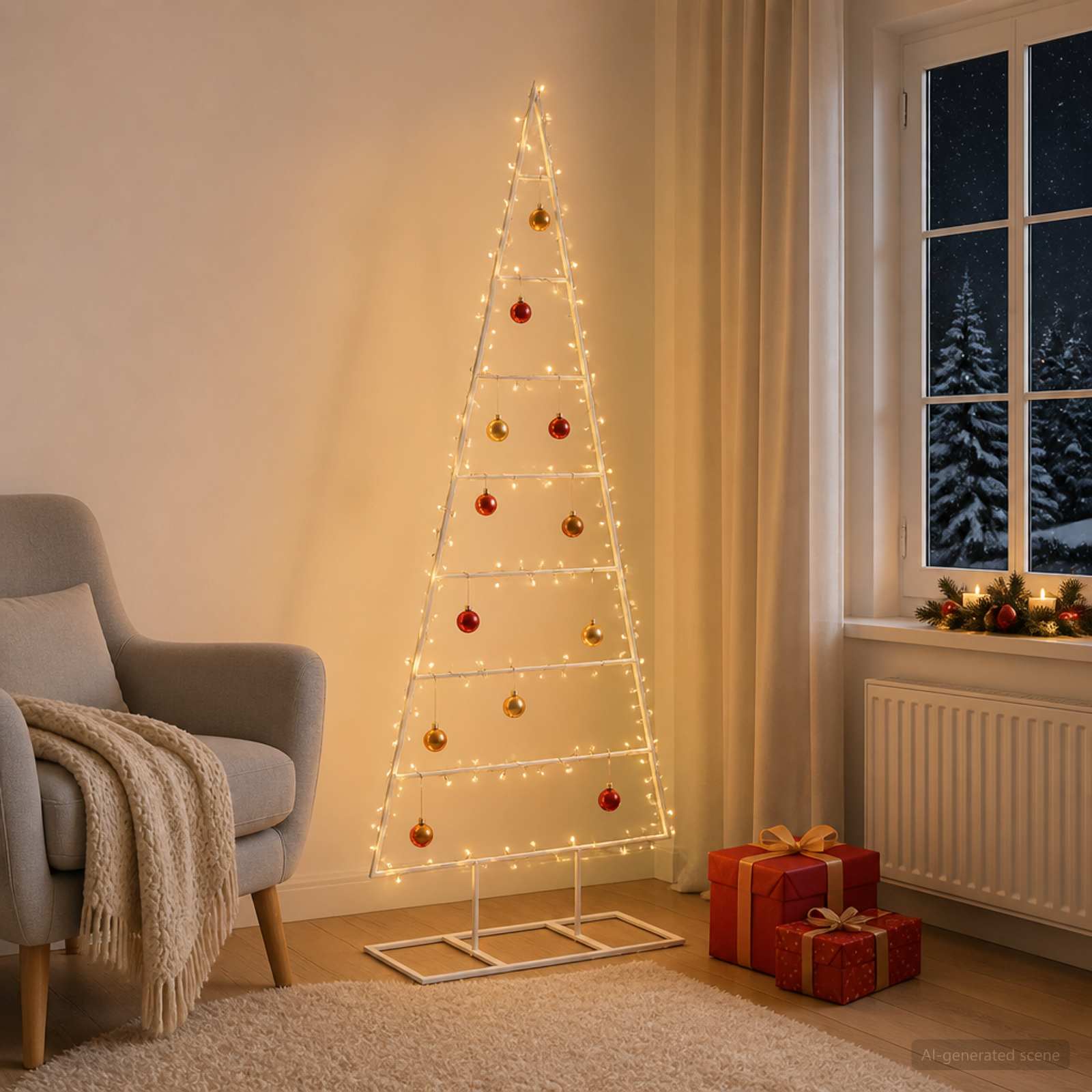 Albero di Natale in metallo KUOPIO 150 cm