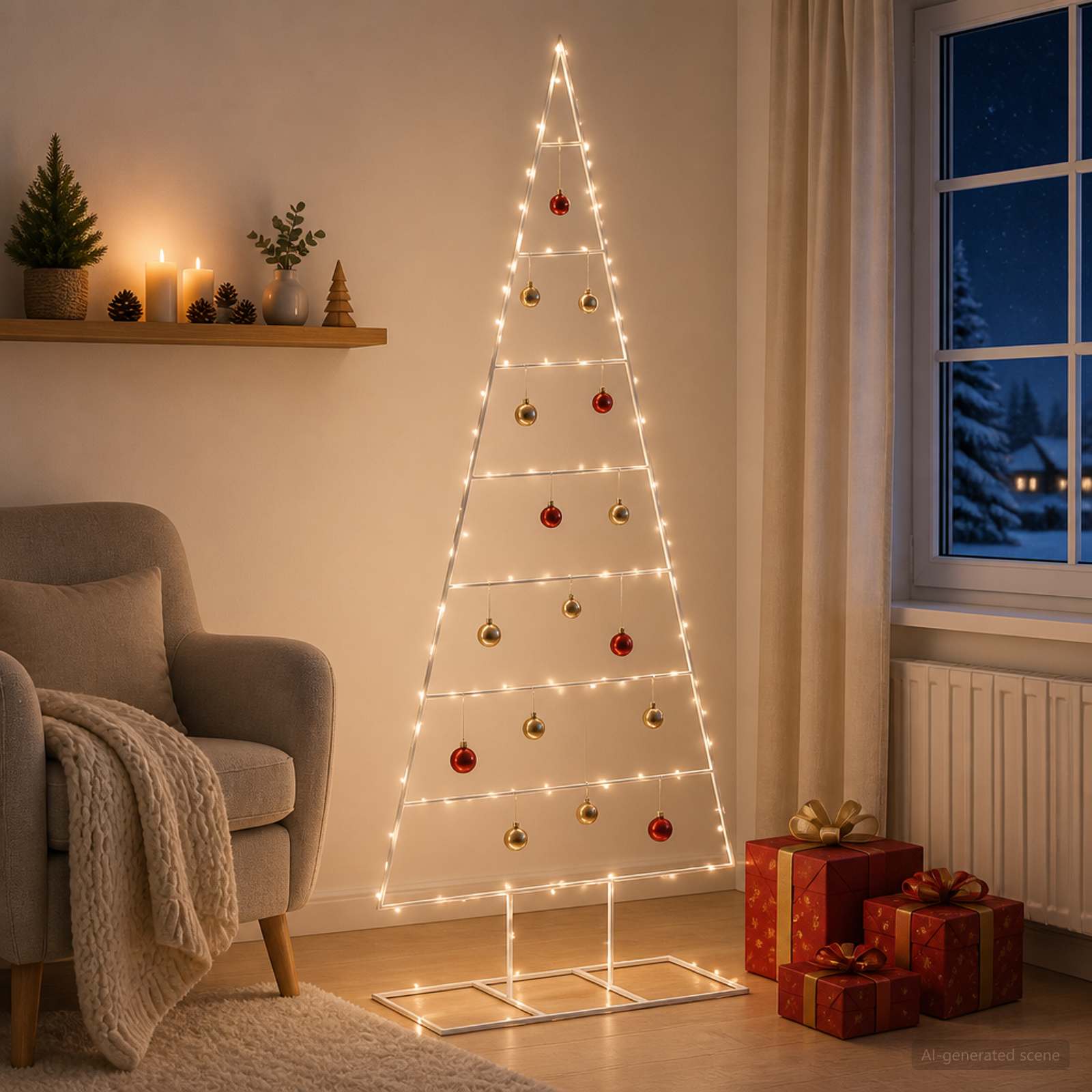 Albero di Natale in metallo KUOPIO 180 cm