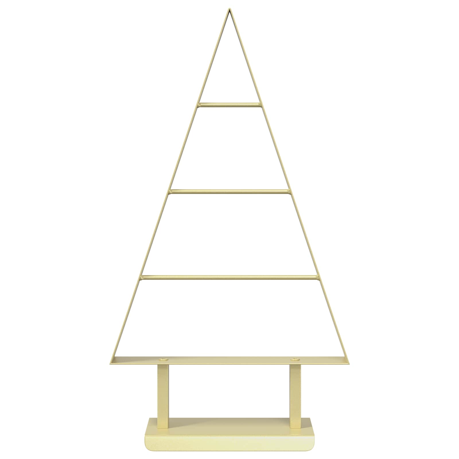 Albero di Natale in metallo KUOPIO 60 cm Acciaio Oro