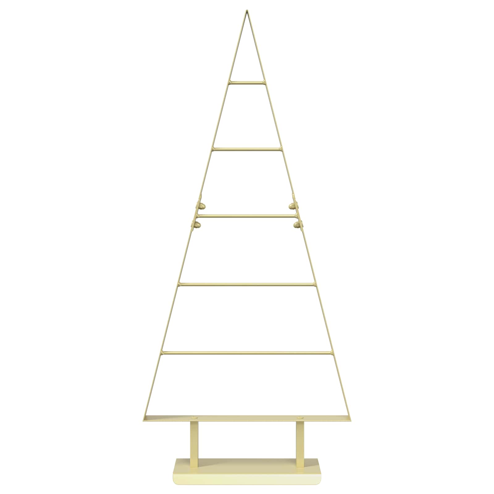 Albero di Natale in metallo KUOPIO 90 cm Acciaio Oro