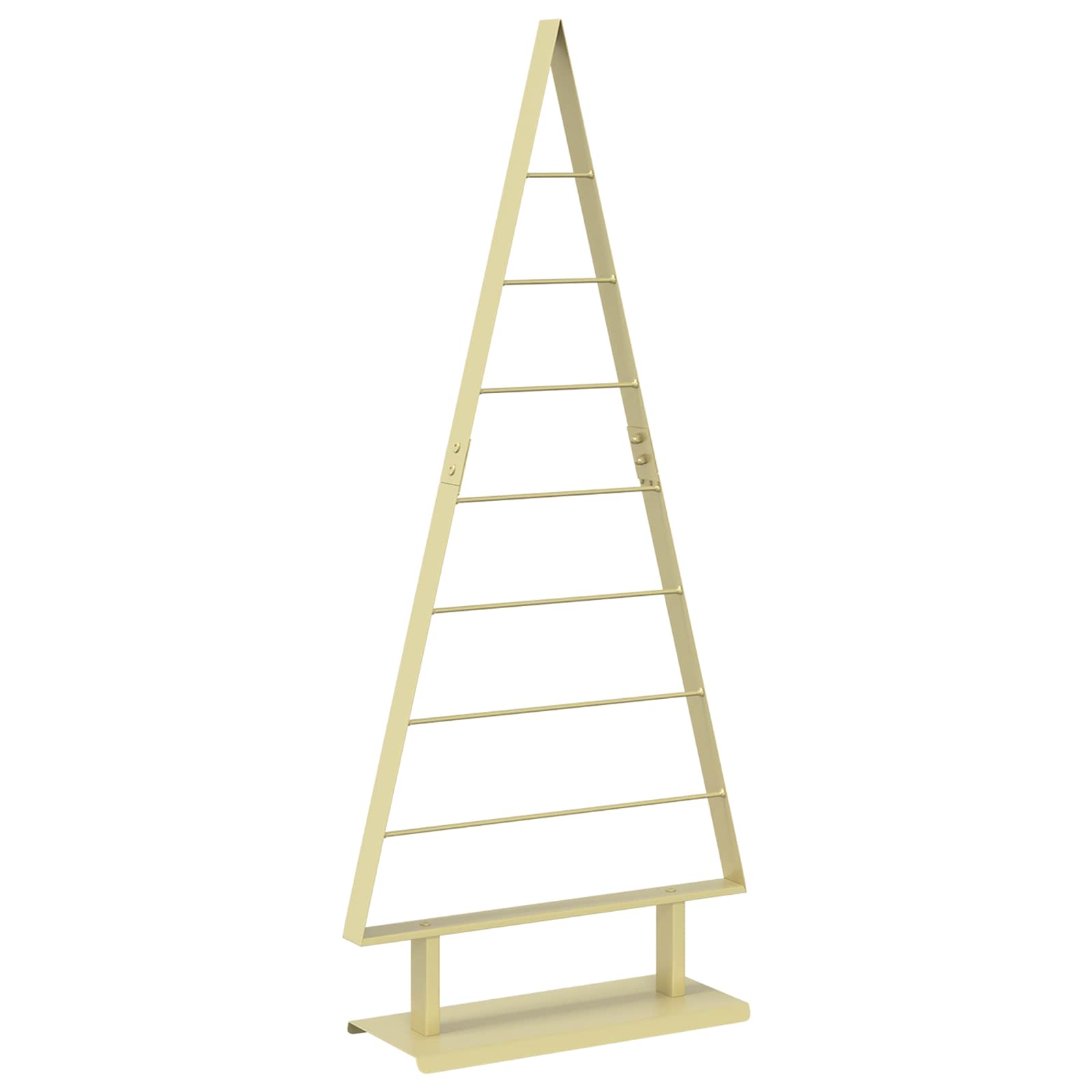 Albero di Natale in metallo KUOPIO 125 cm Acciaio Oro