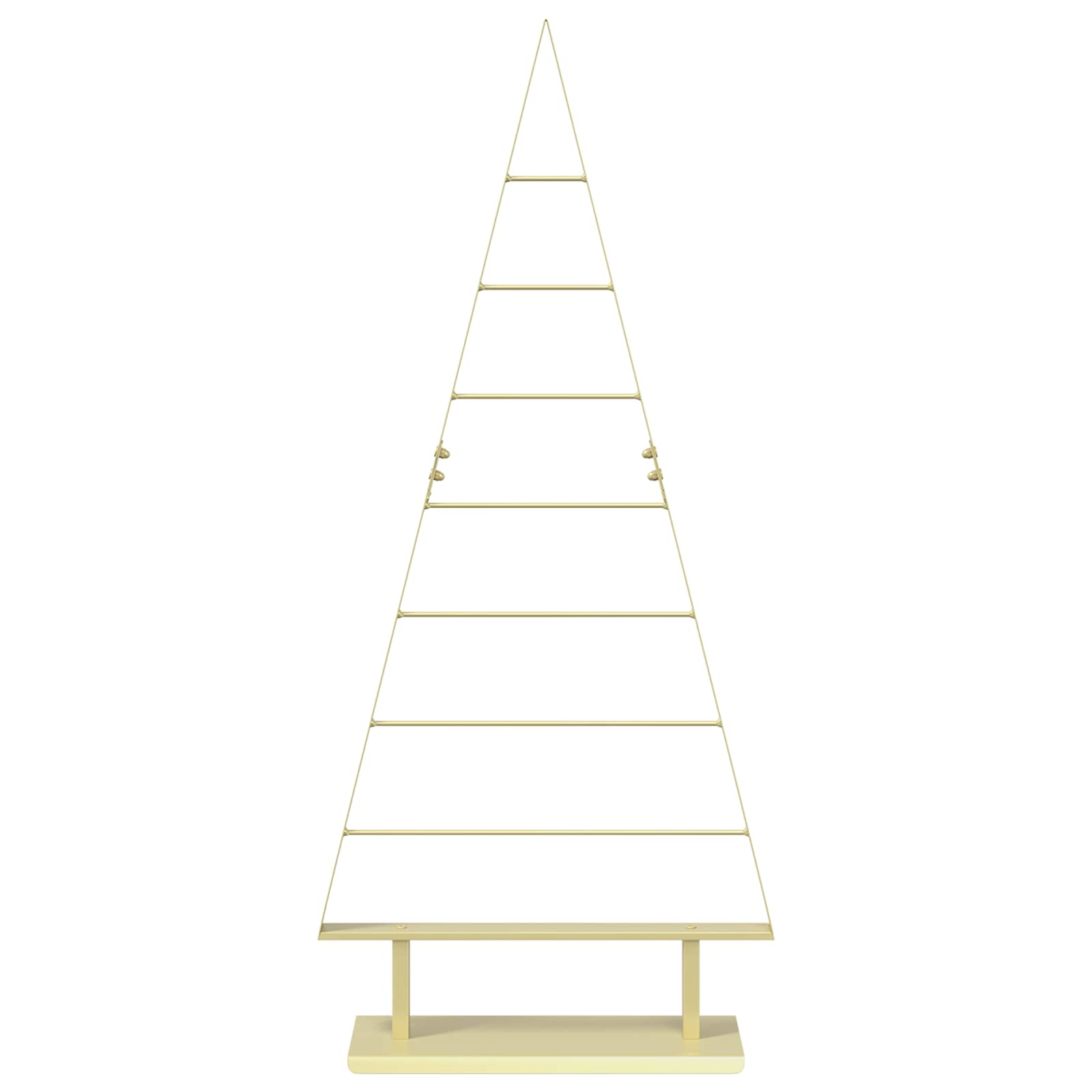 Albero di Natale in metallo KUOPIO 125 cm Acciaio Oro