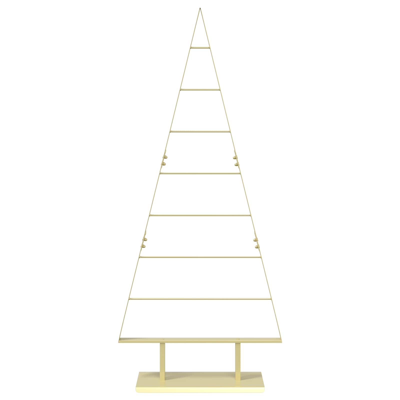Albero di Natale in metallo KUOPIO 150 cm Acciaio Oro