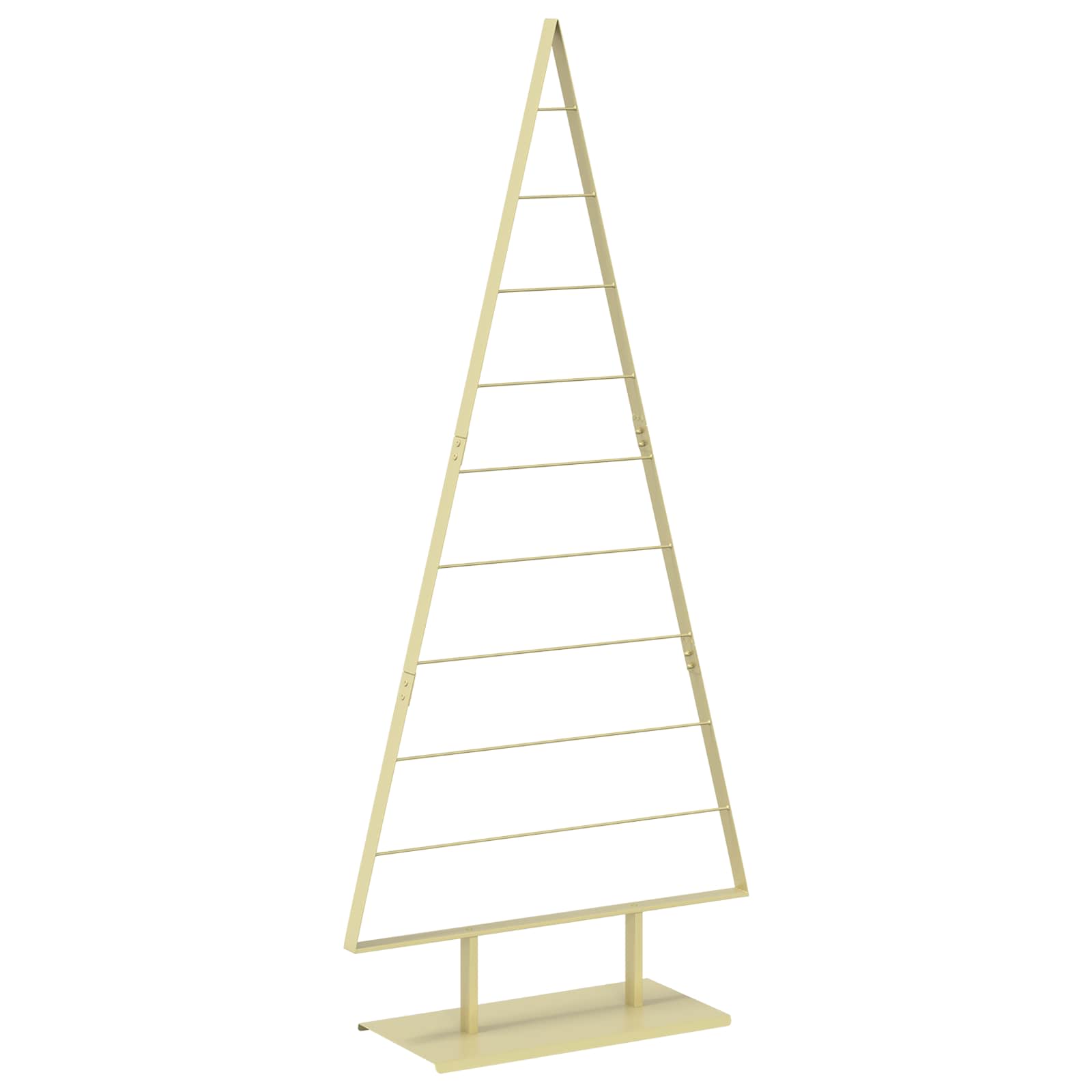 Albero di Natale in metallo KUOPIO 210 cm Acciaio Oro