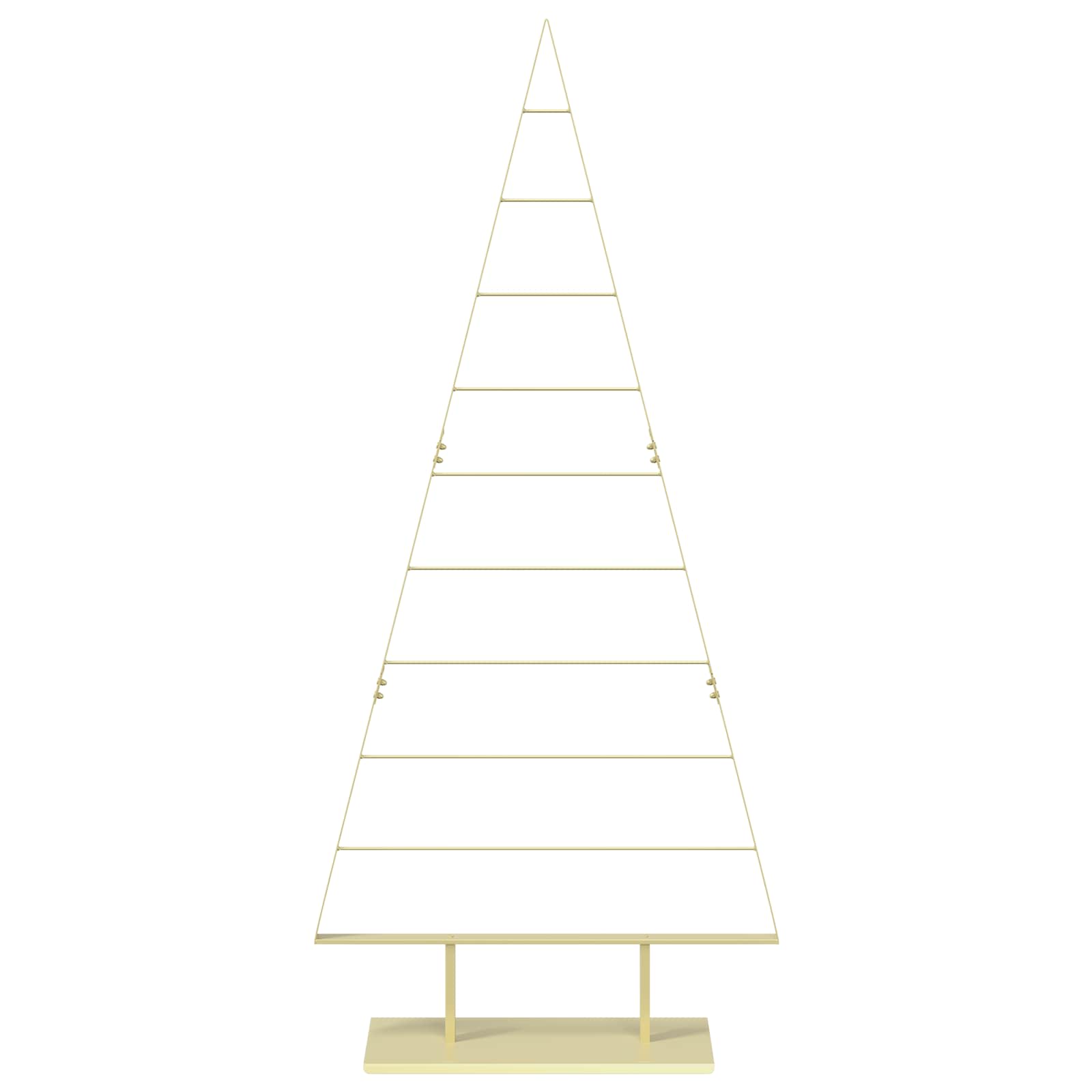 Albero di Natale in metallo KUOPIO 210 cm Acciaio Oro