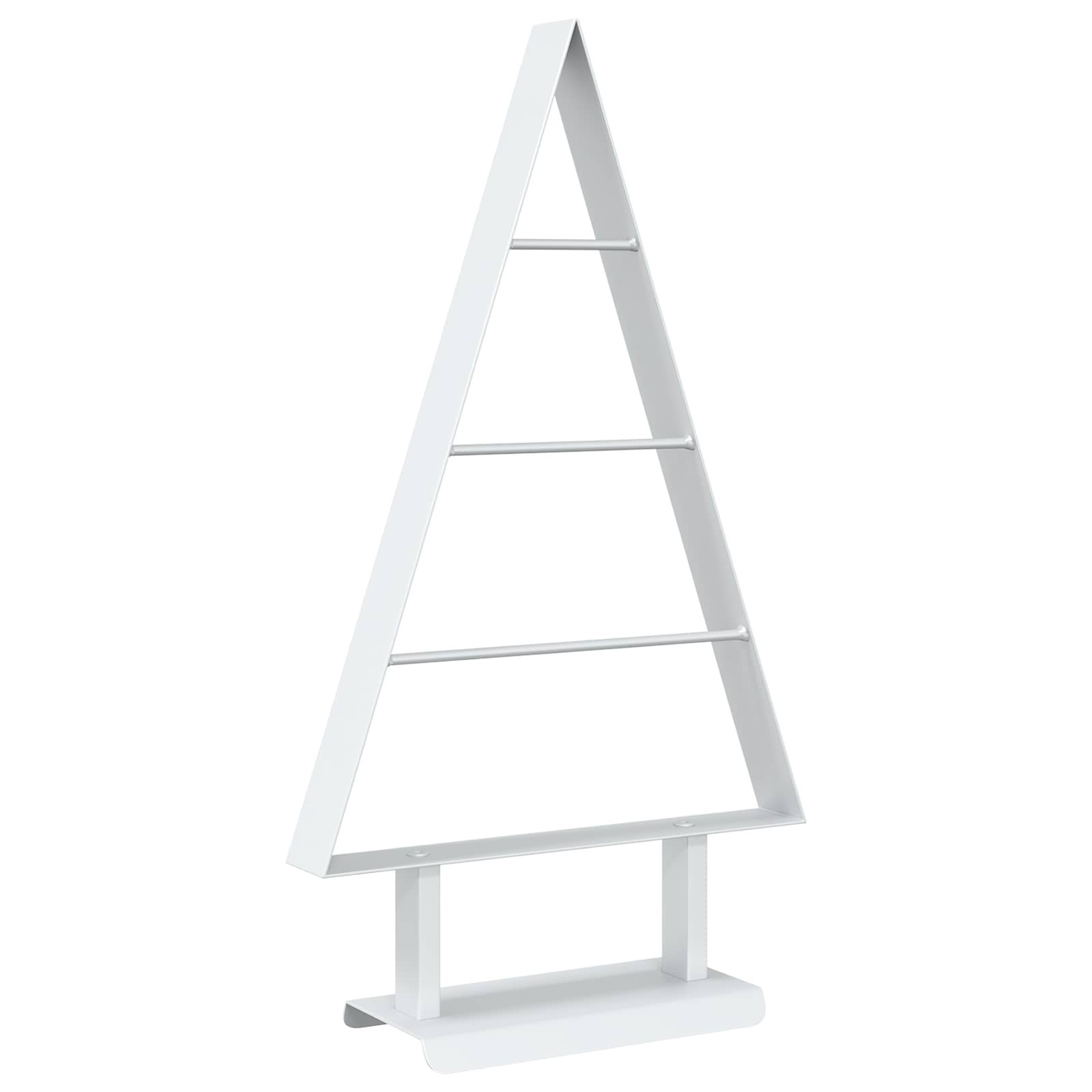 Albero di Natale in metallo KUOPIO 60 cm Acciaio Bianco