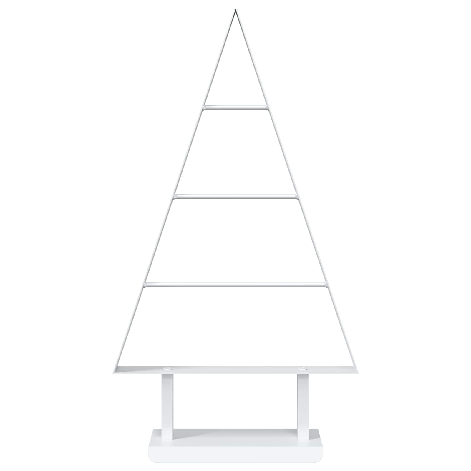 Albero di Natale in metallo KUOPIO 60 cm Acciaio Bianco