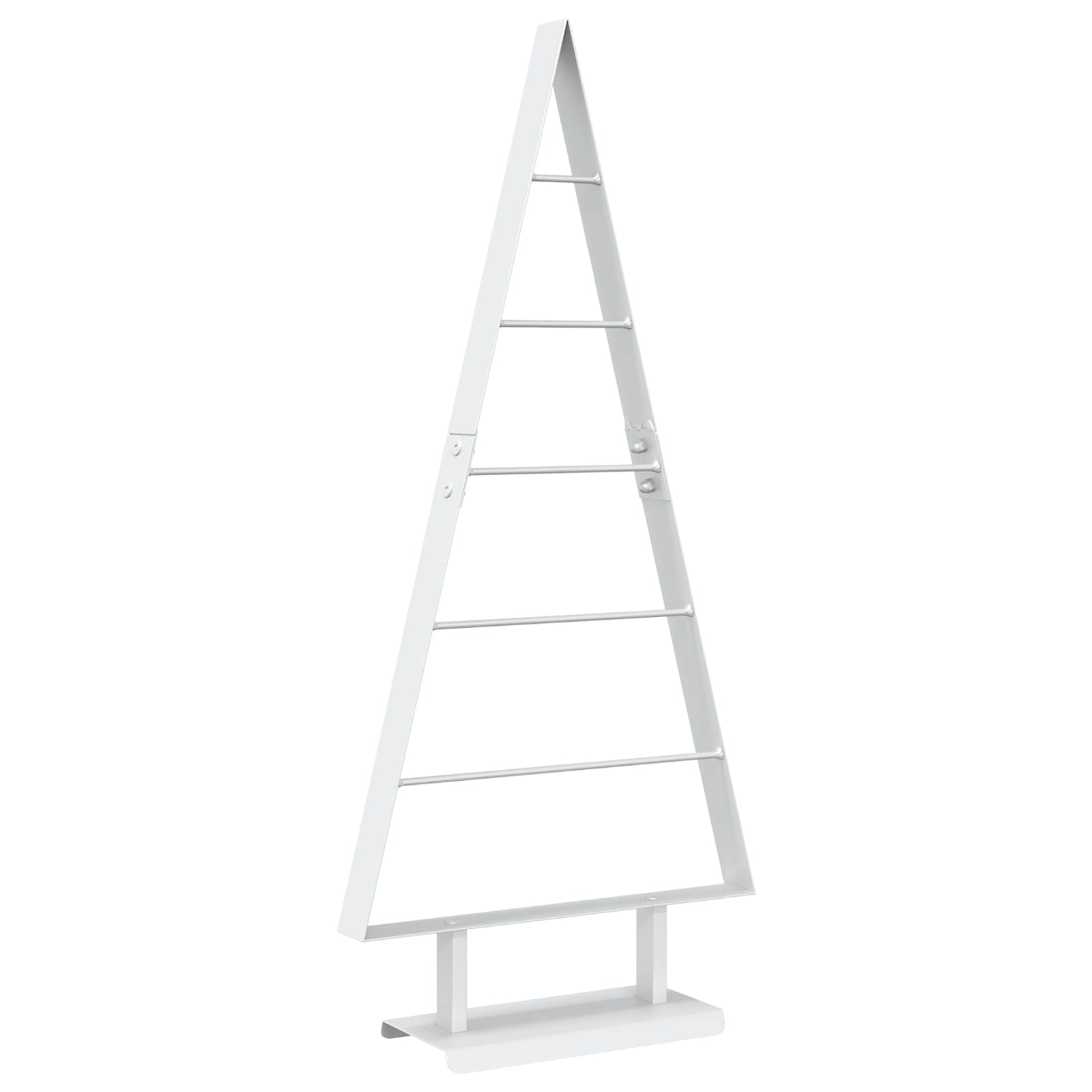 Albero di Natale in metallo KUOPIO 90 cm Acciaio Bianco