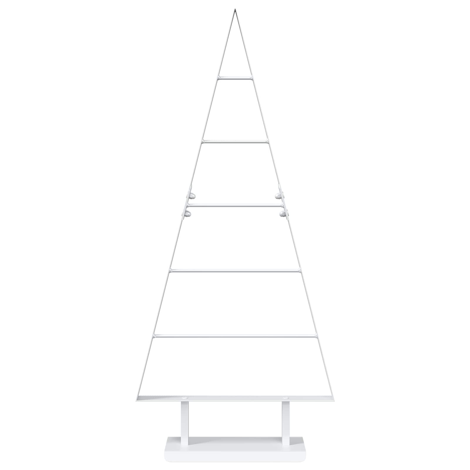 Albero di Natale in metallo KUOPIO 90 cm Acciaio Bianco
