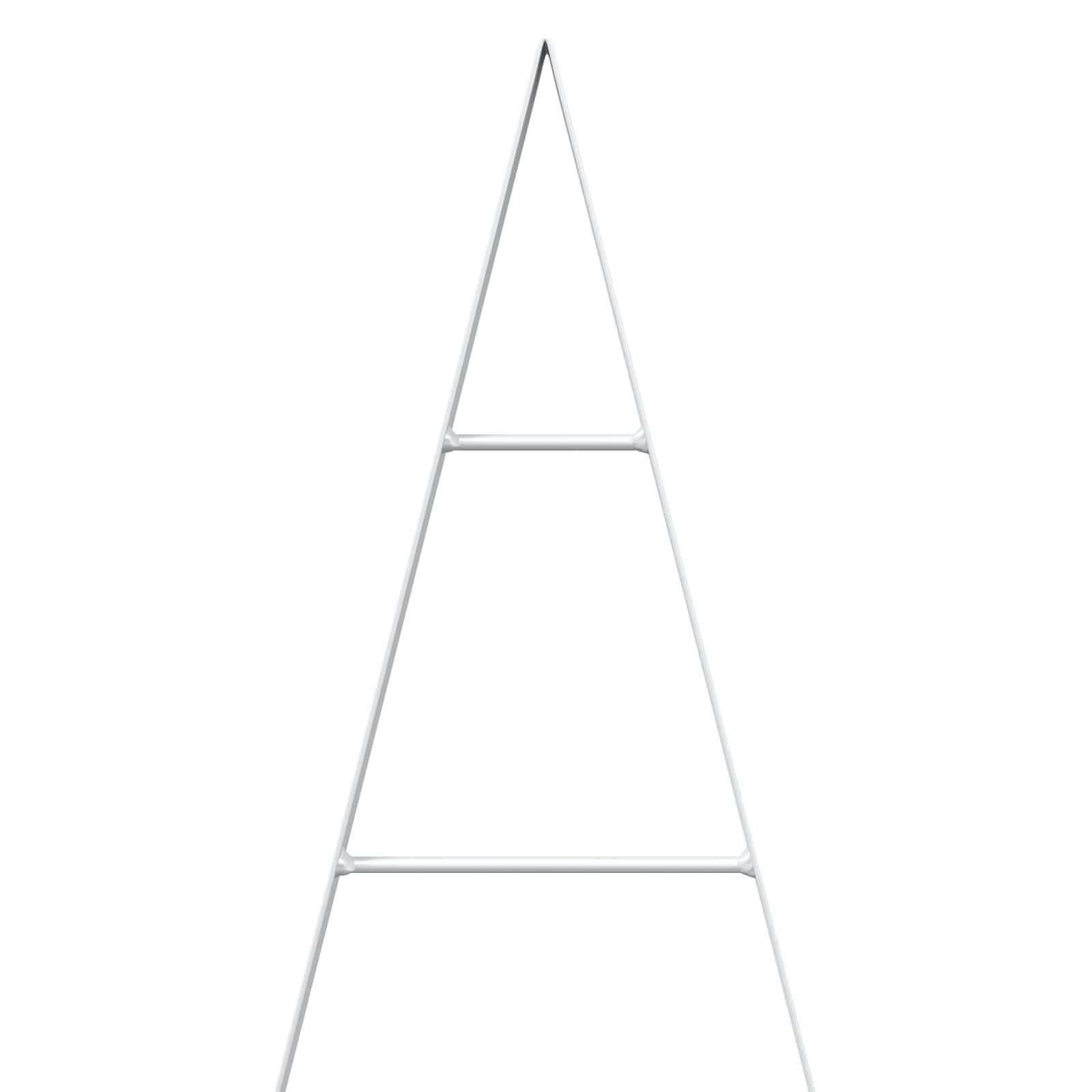 Albero di Natale in metallo KUOPIO 90 cm Acciaio Bianco