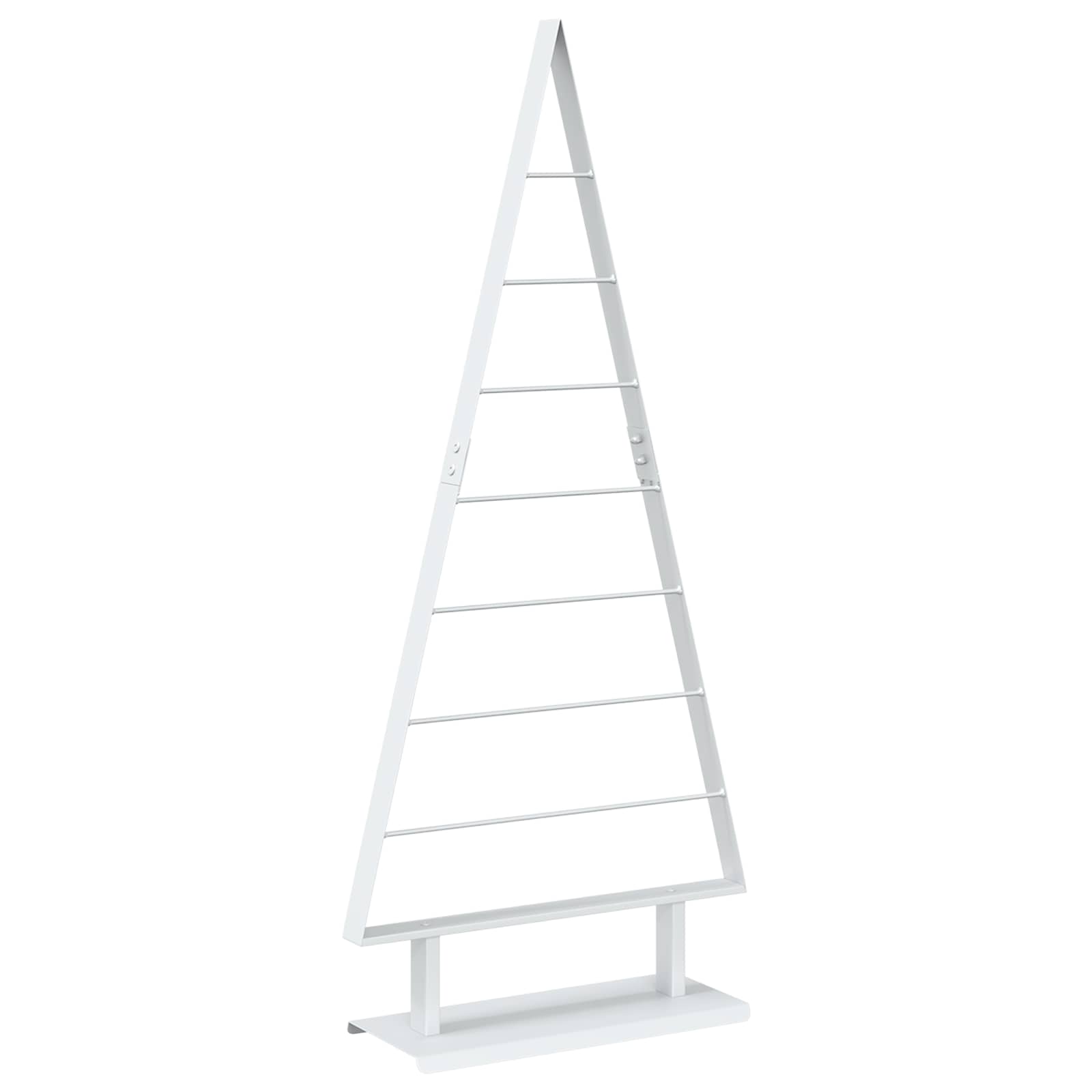 Albero di Natale in metallo KUOPIO 125 cm Acciaio Bianco