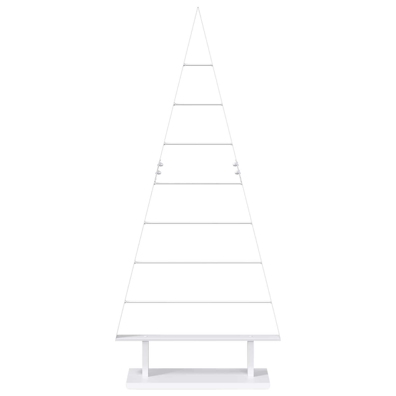 Albero di Natale in metallo KUOPIO 125 cm Acciaio Bianco