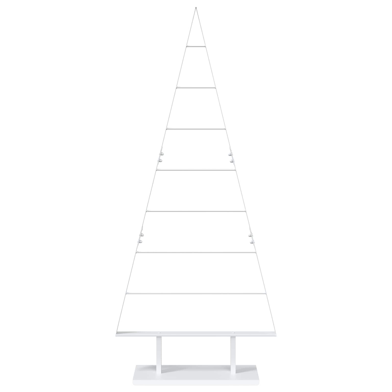 Albero di Natale in metallo KUOPIO 150 cm Acciaio Bianco